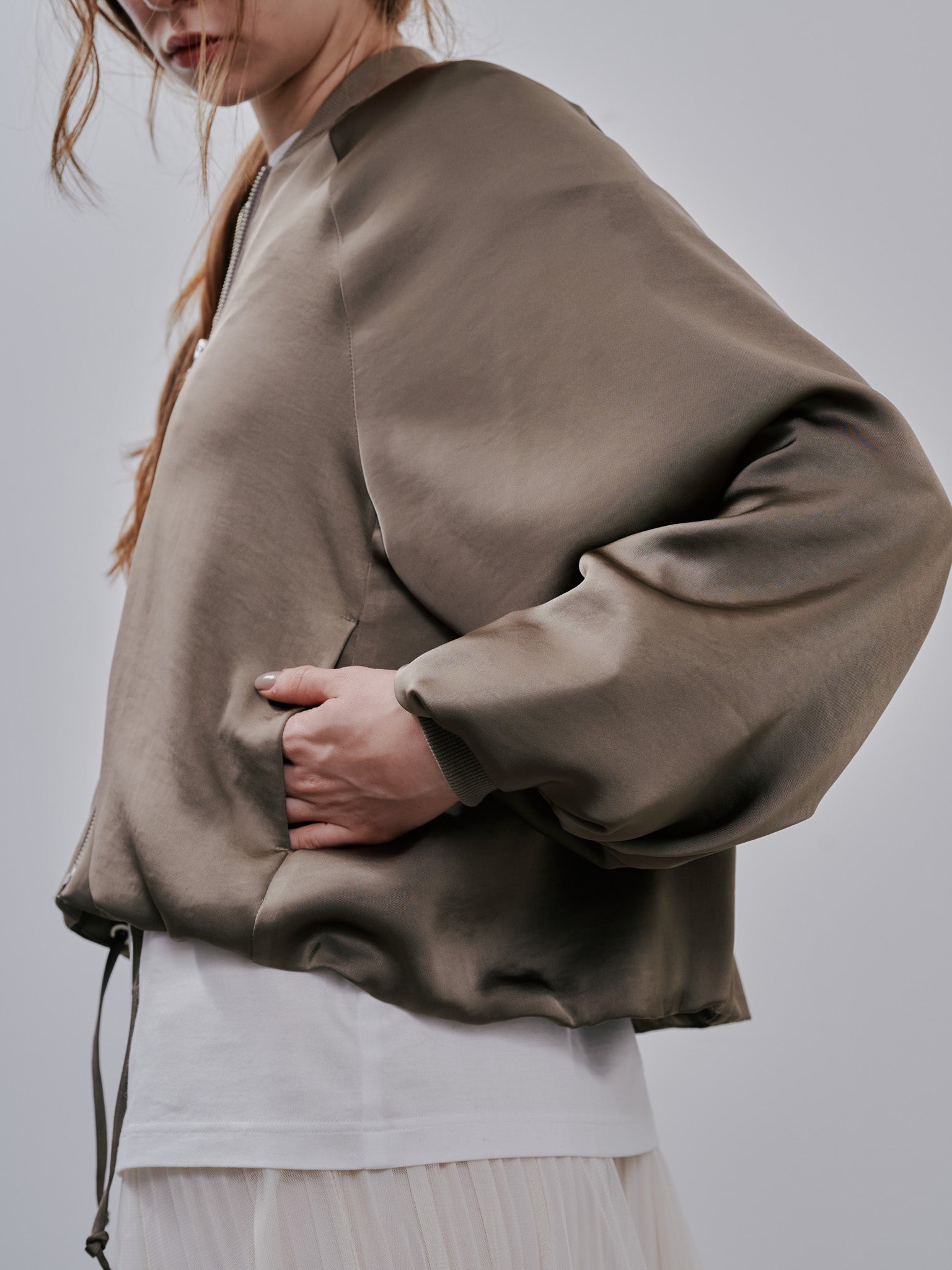Zip Blouson[603342]mocha beige(07)