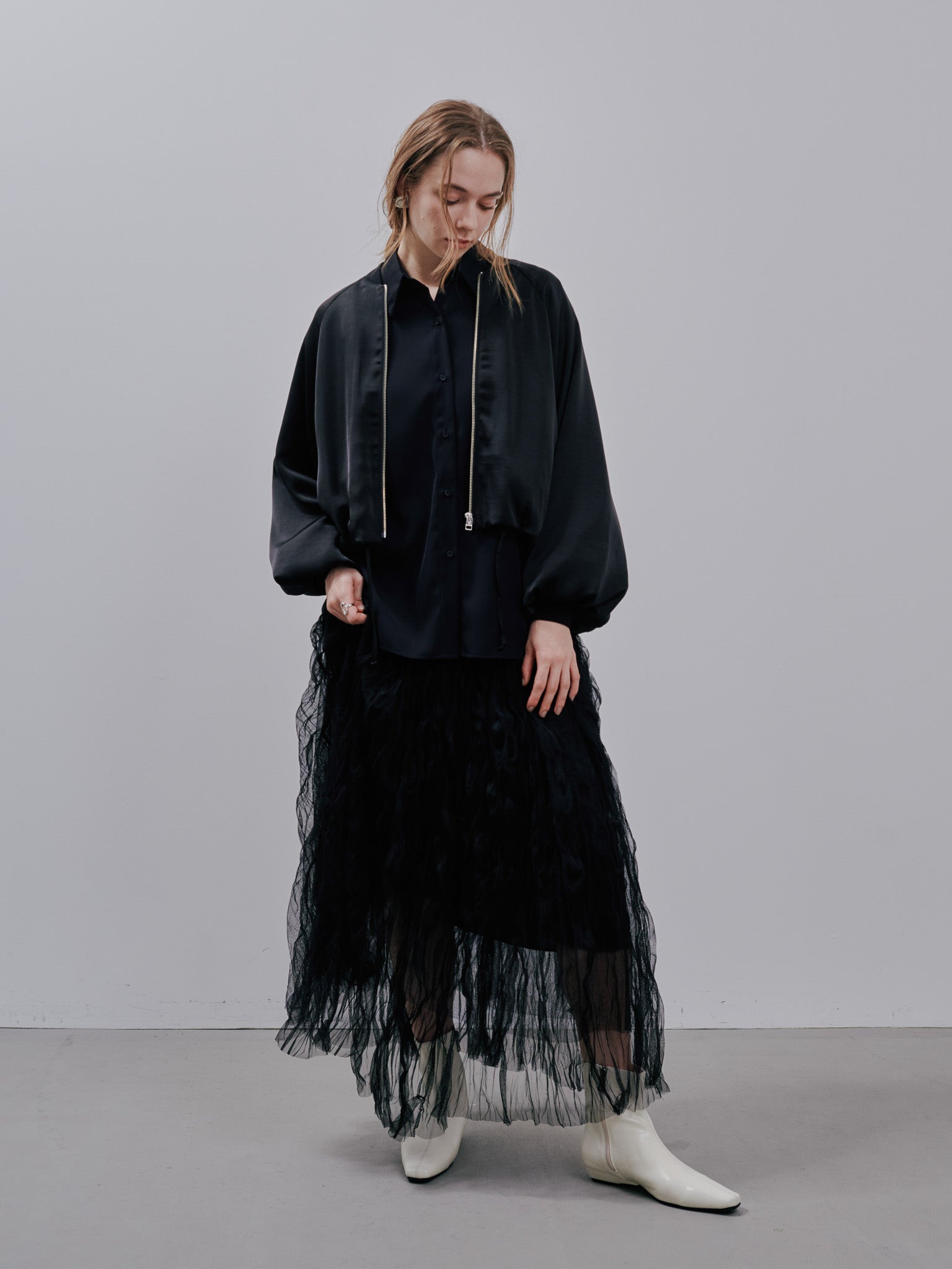Zip Blouson[603342]black(99)