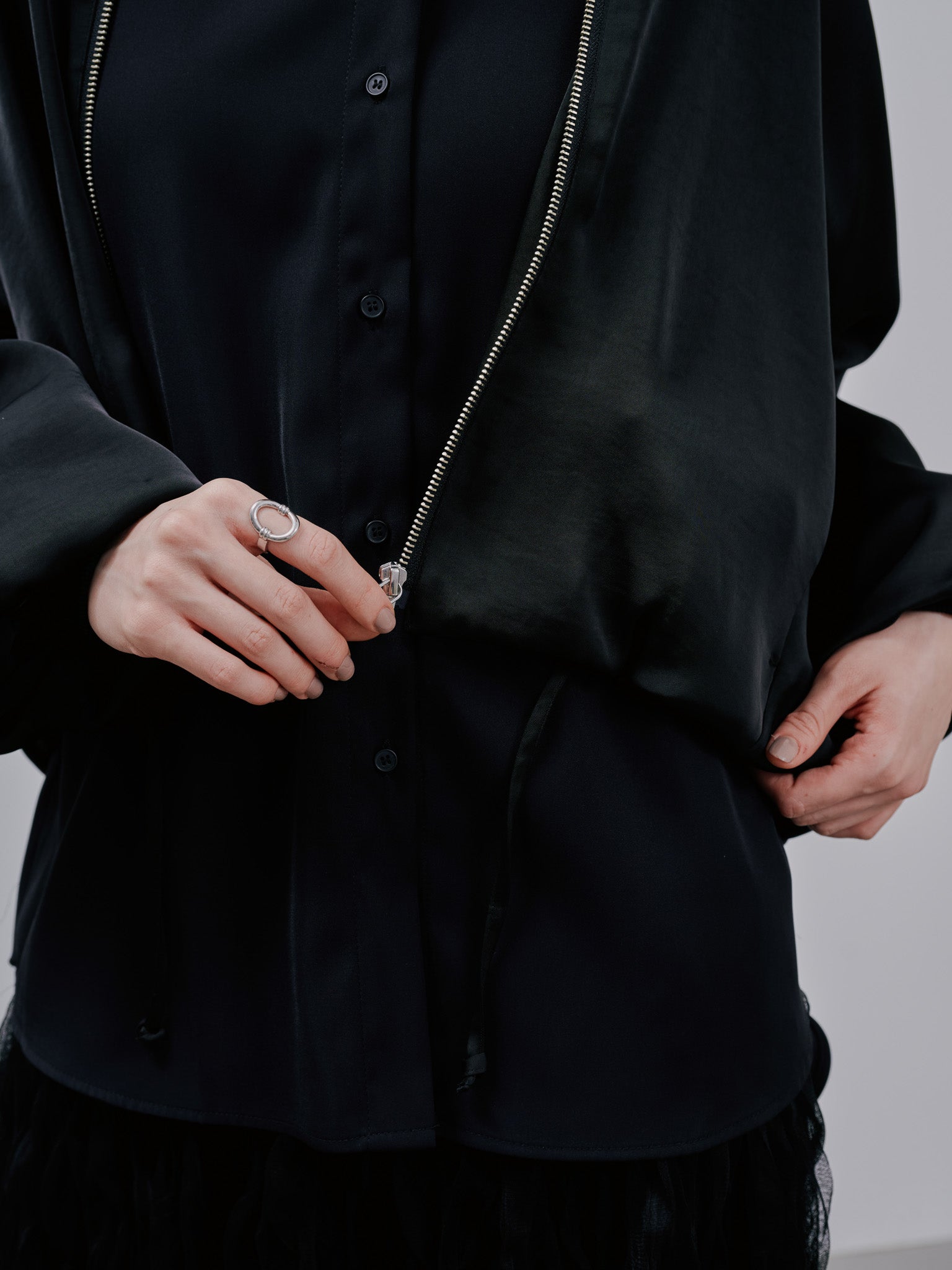 Zip Blouson[603342]black(99)