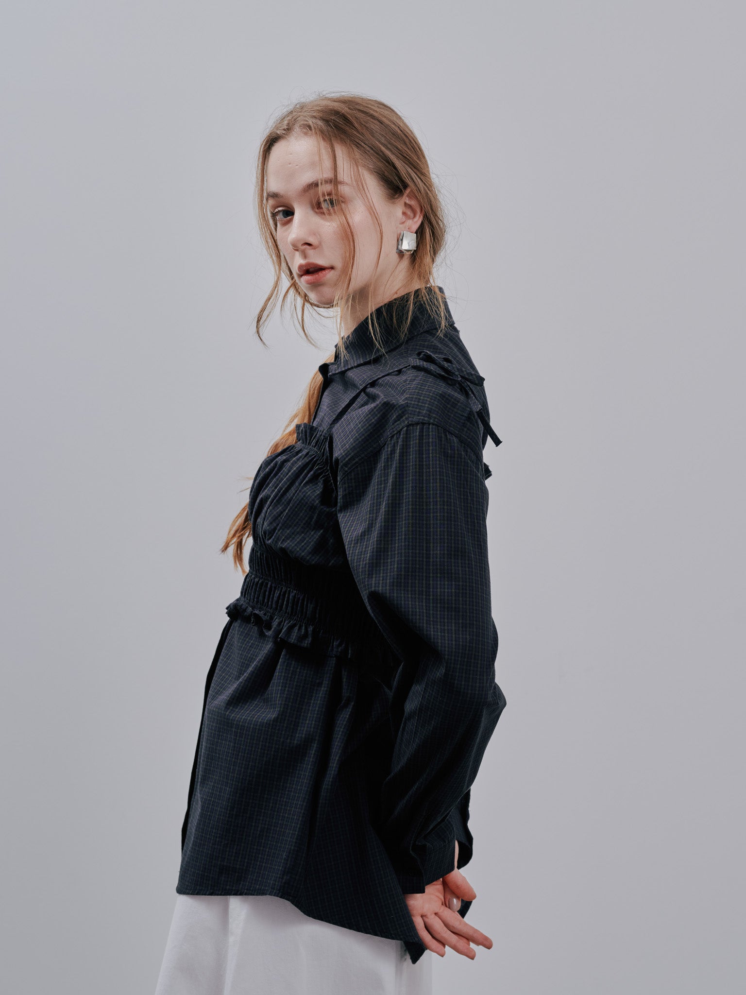 Layered Bustier Shirt Set[603374]black(99)