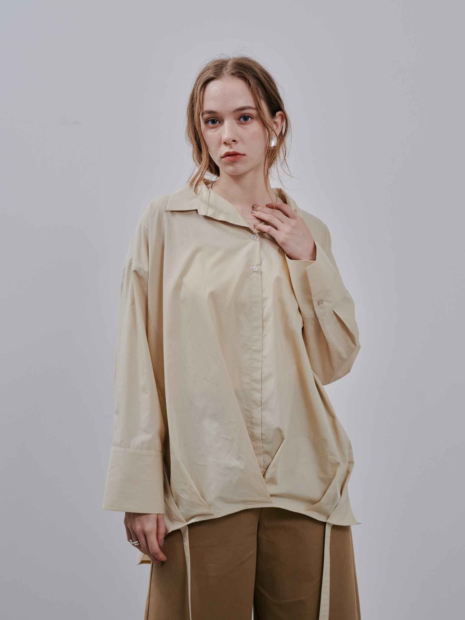Balloon Shirt [603345] beige(05)