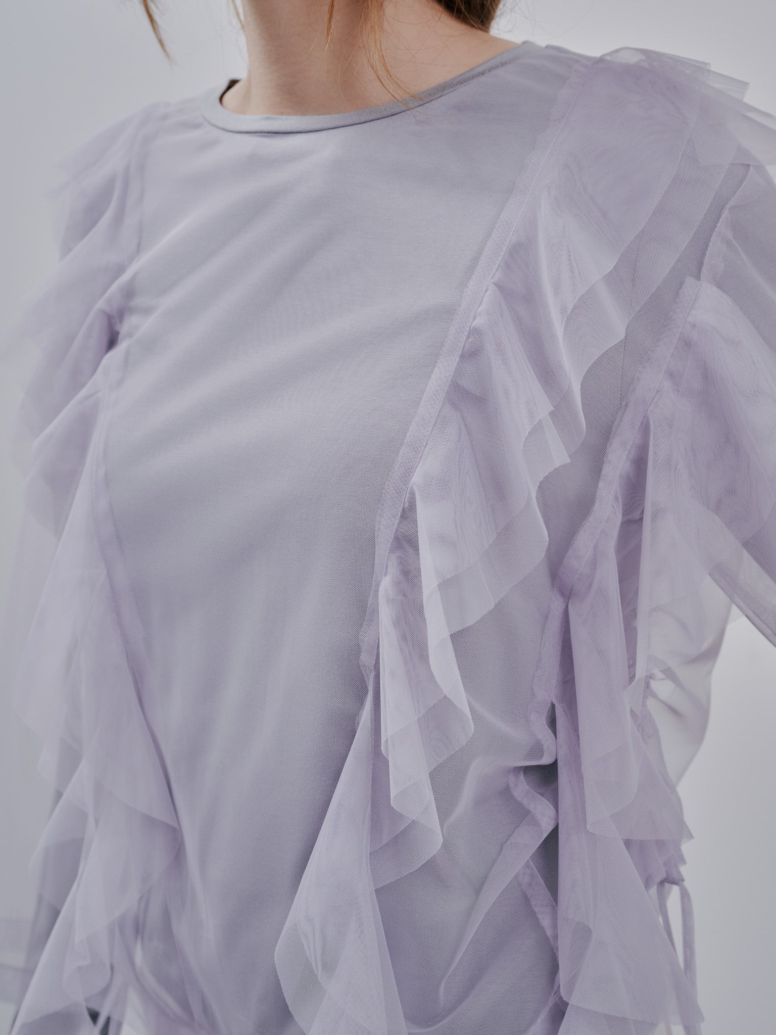 Tulle Tops [603344] gray(79)