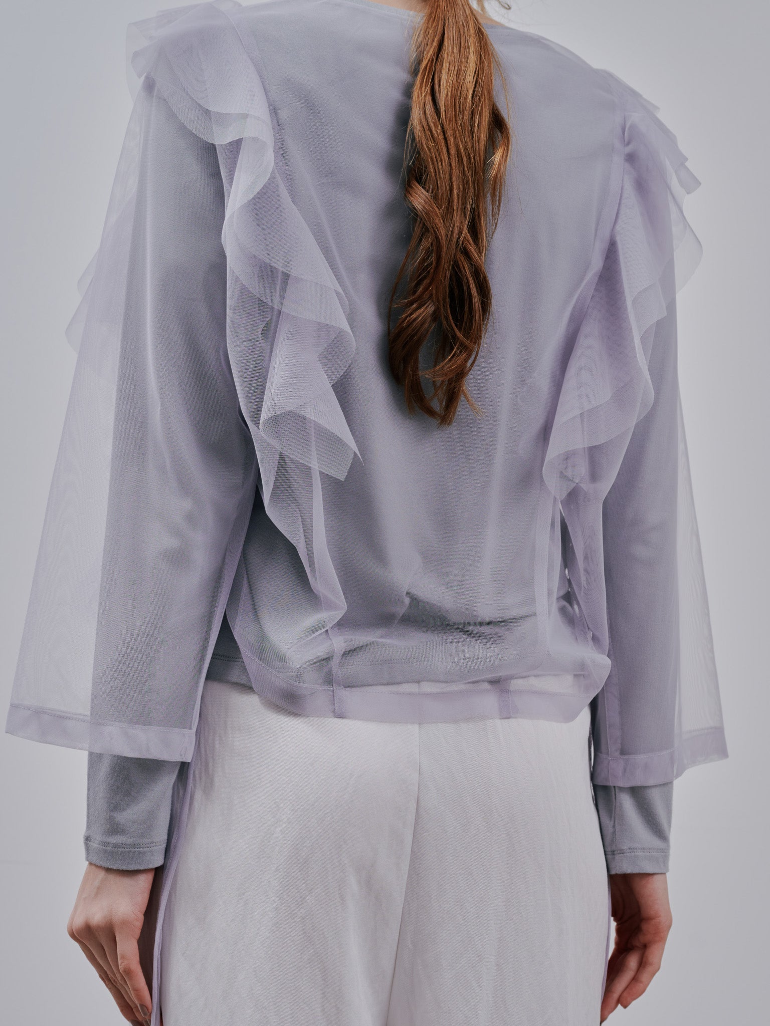 Tulle Tops [603344] gray(79)