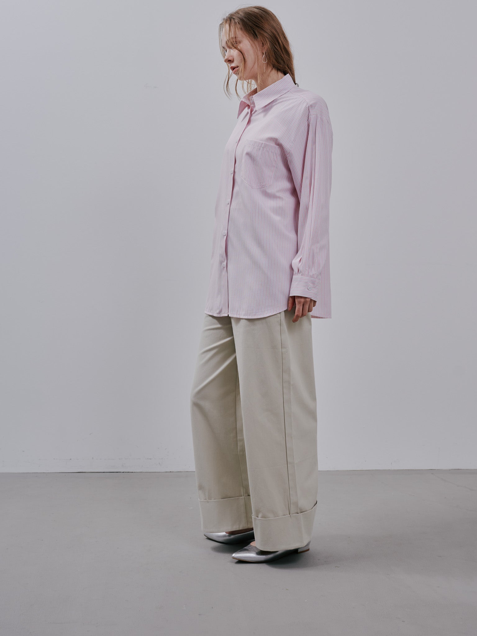 Stripe shirt [603375] pink(20)