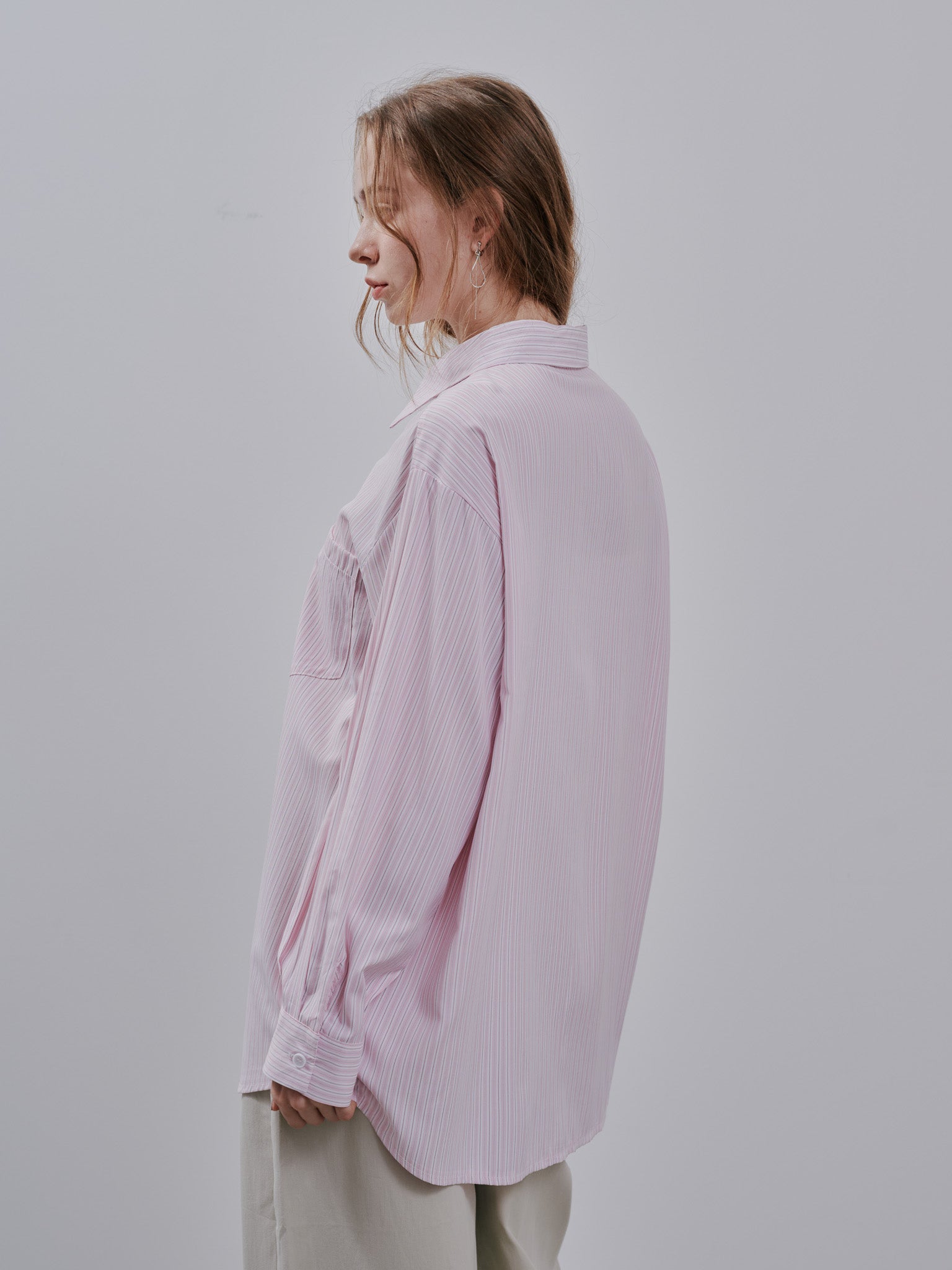 Stripe shirt [603375] pink(20)