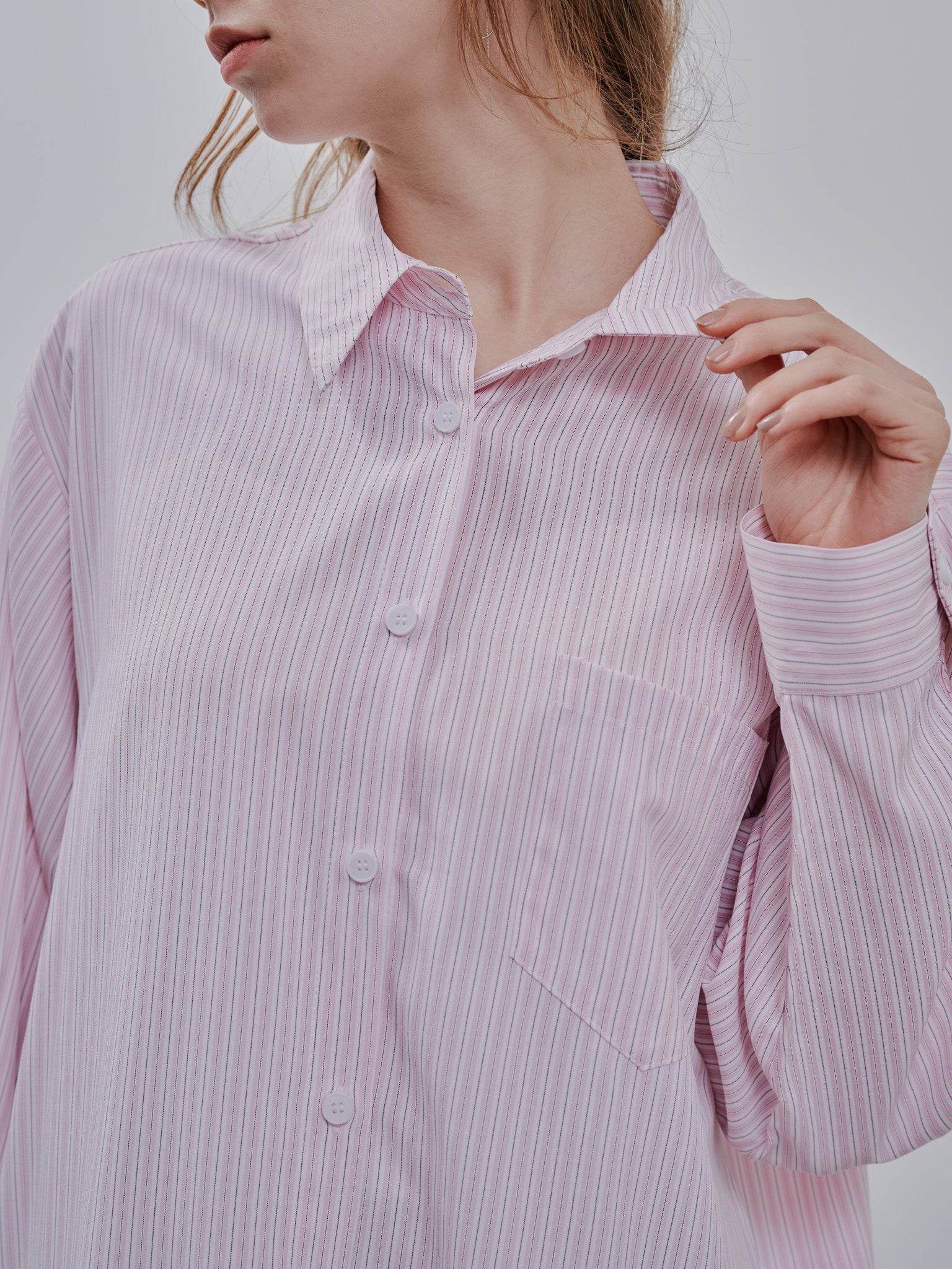 Stripe shirt [603375] pink(20)