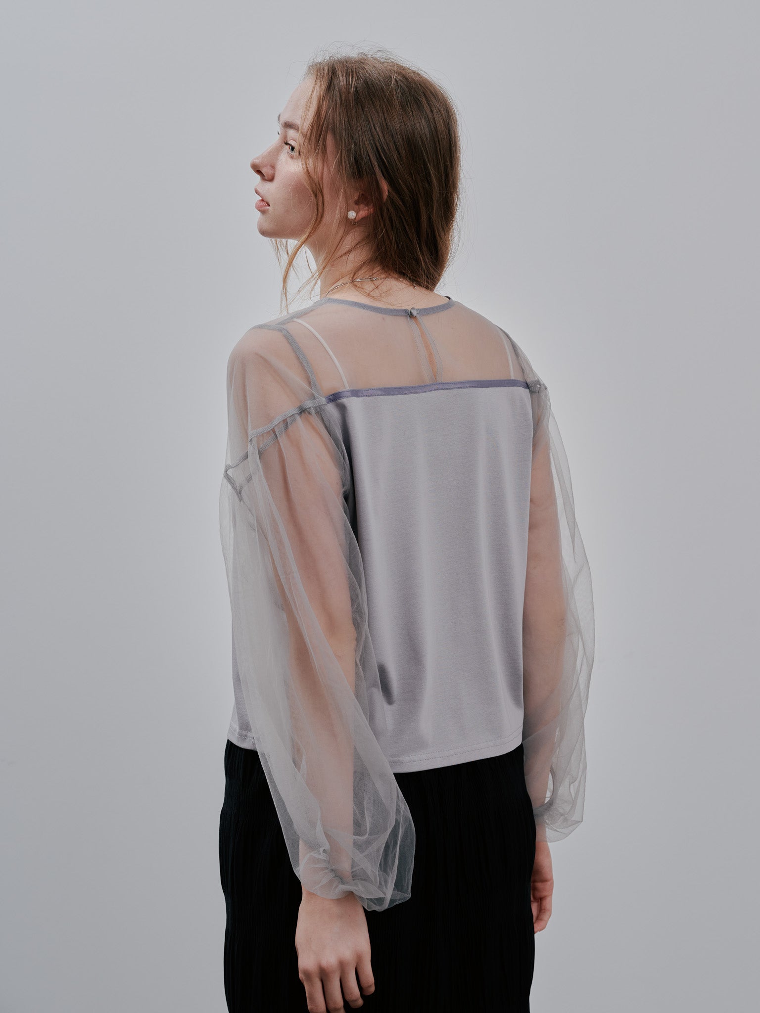Tulle Tops[603360]grey(75)
