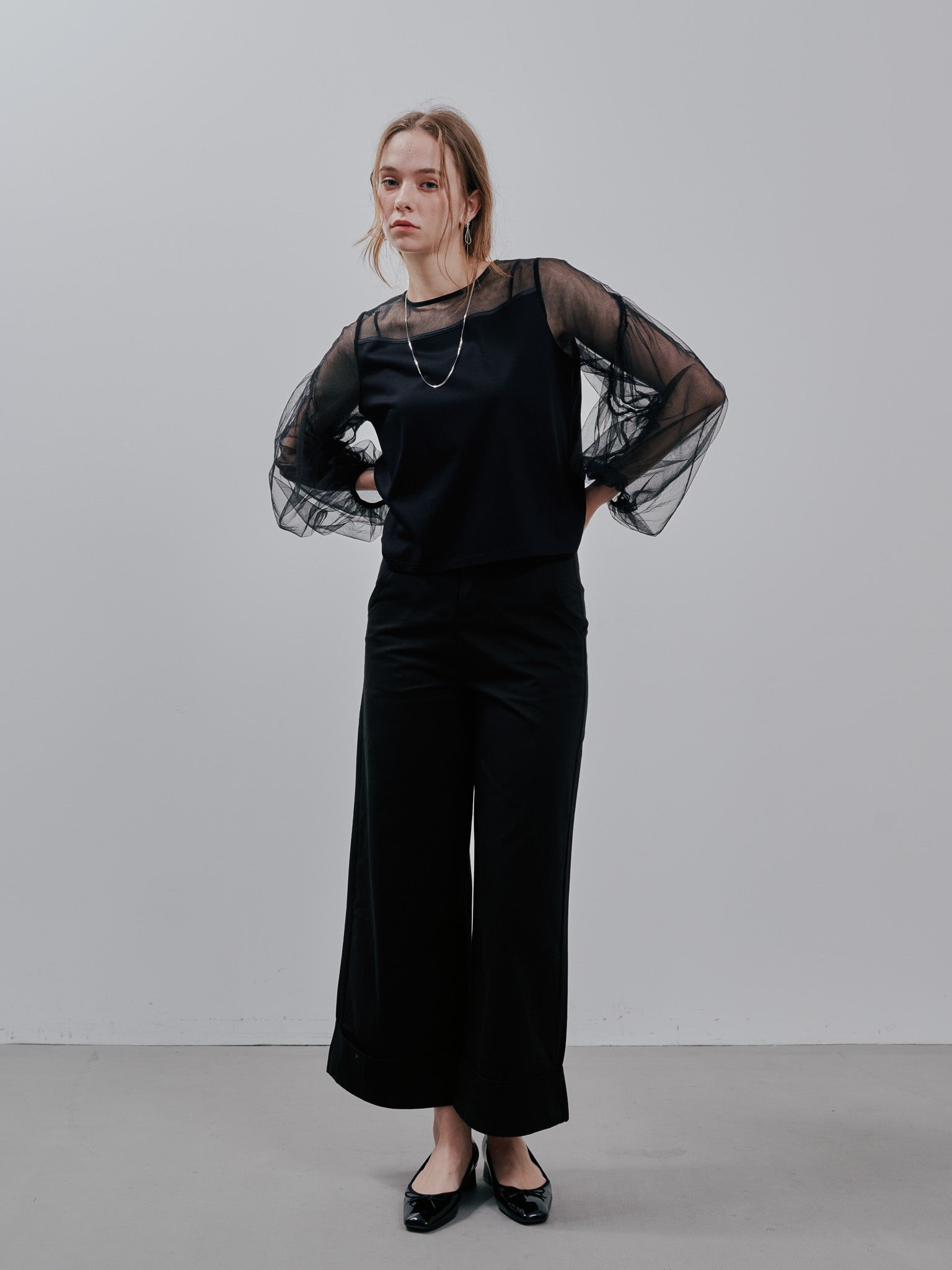 Tulle Tops[603360]black(99)