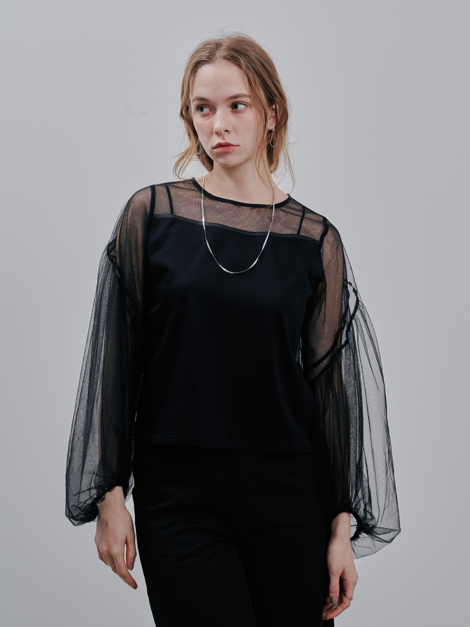 Tulle Tops[603360]black(99)