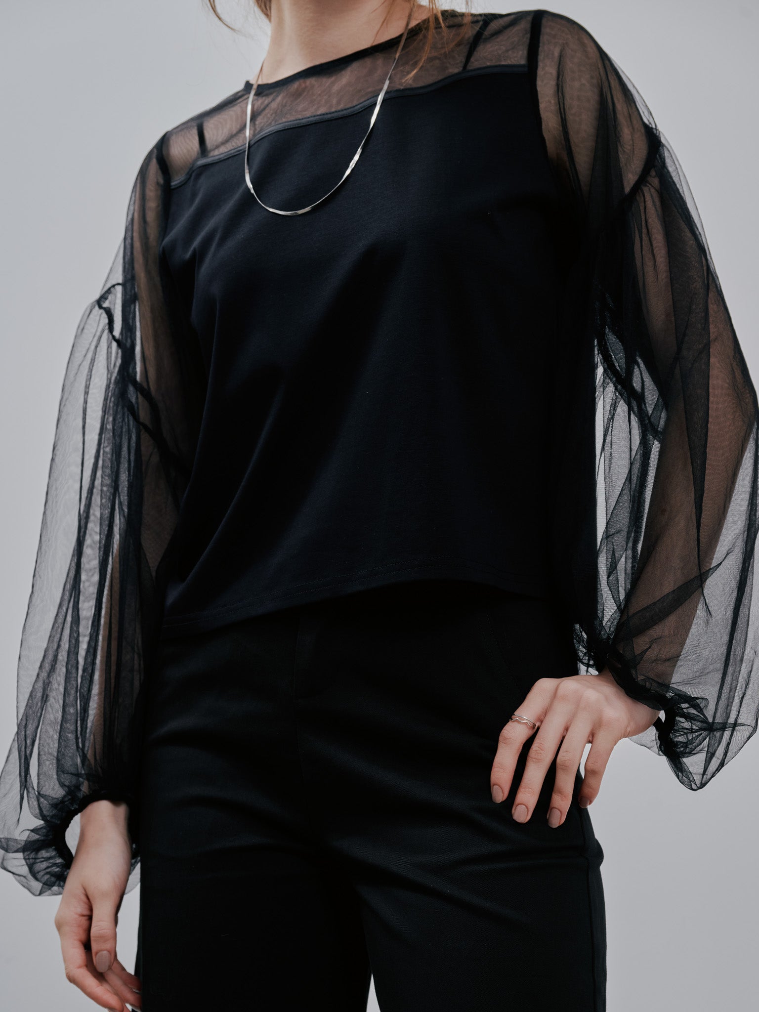 Tulle Tops[603360]black(99)