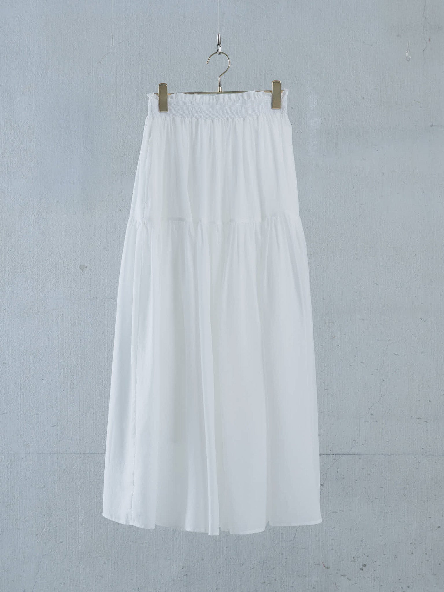 Gather Tiered Skirt [603398] off(01)