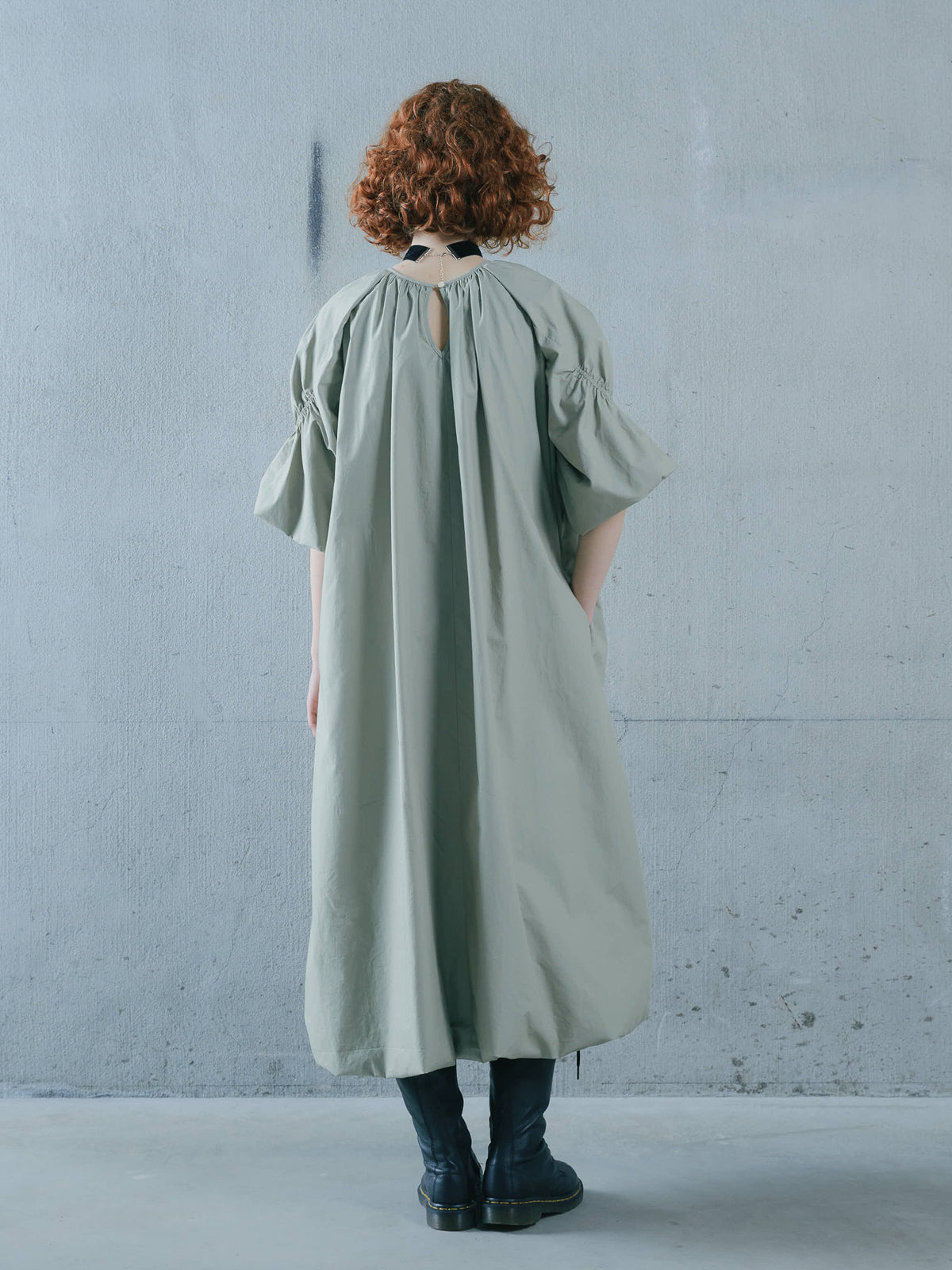 Balloon Silhouette Dress [603396]light khaki(67)