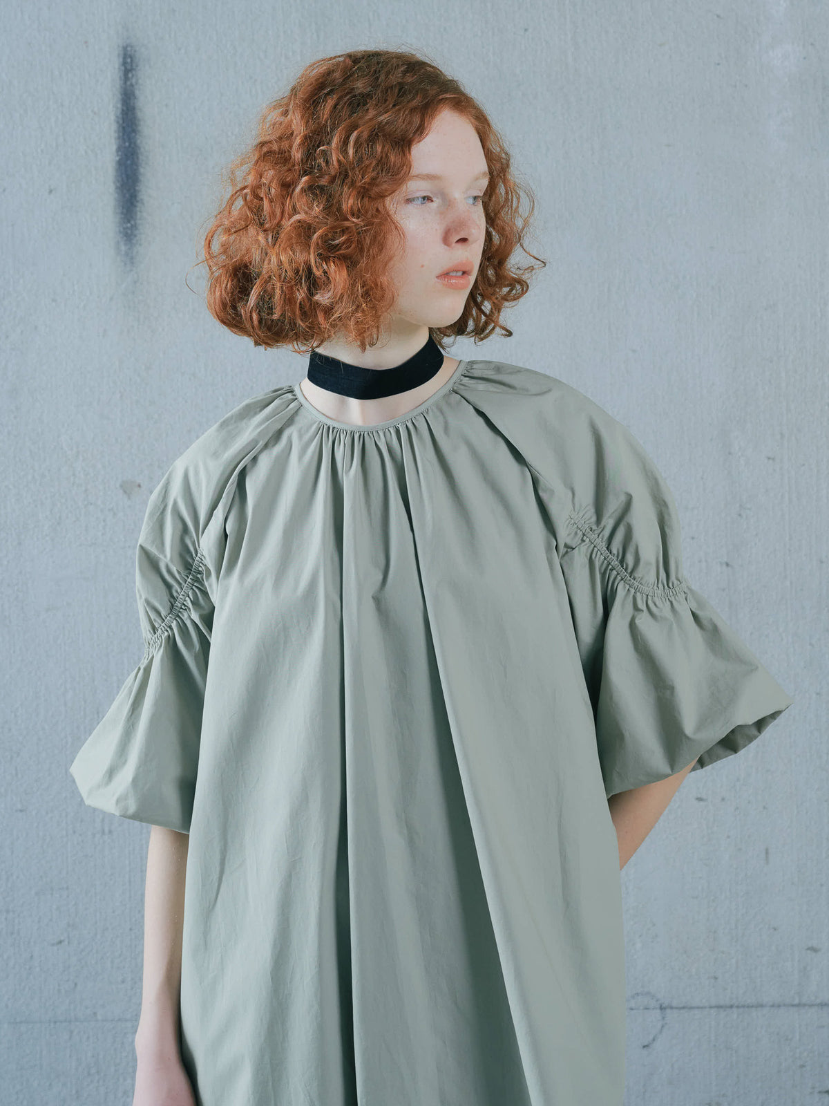 Balloon Silhouette Dress [603396]light khaki(67)