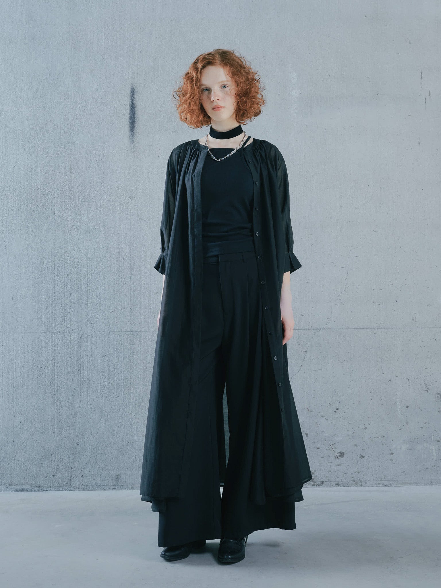 Sleeve Tuck Dress [603397] black(99)