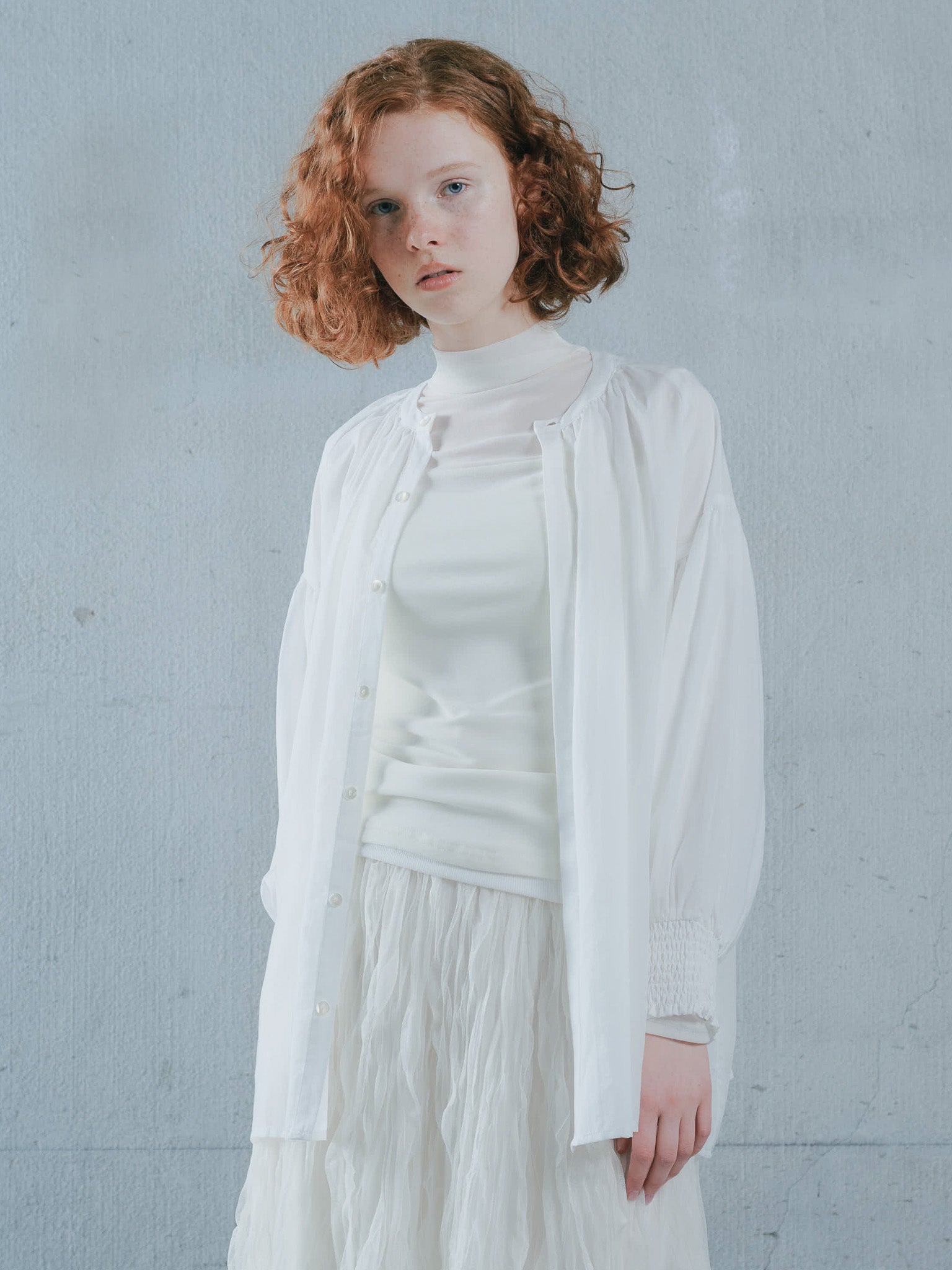 2way Sheer Blouse [603391] off(01)