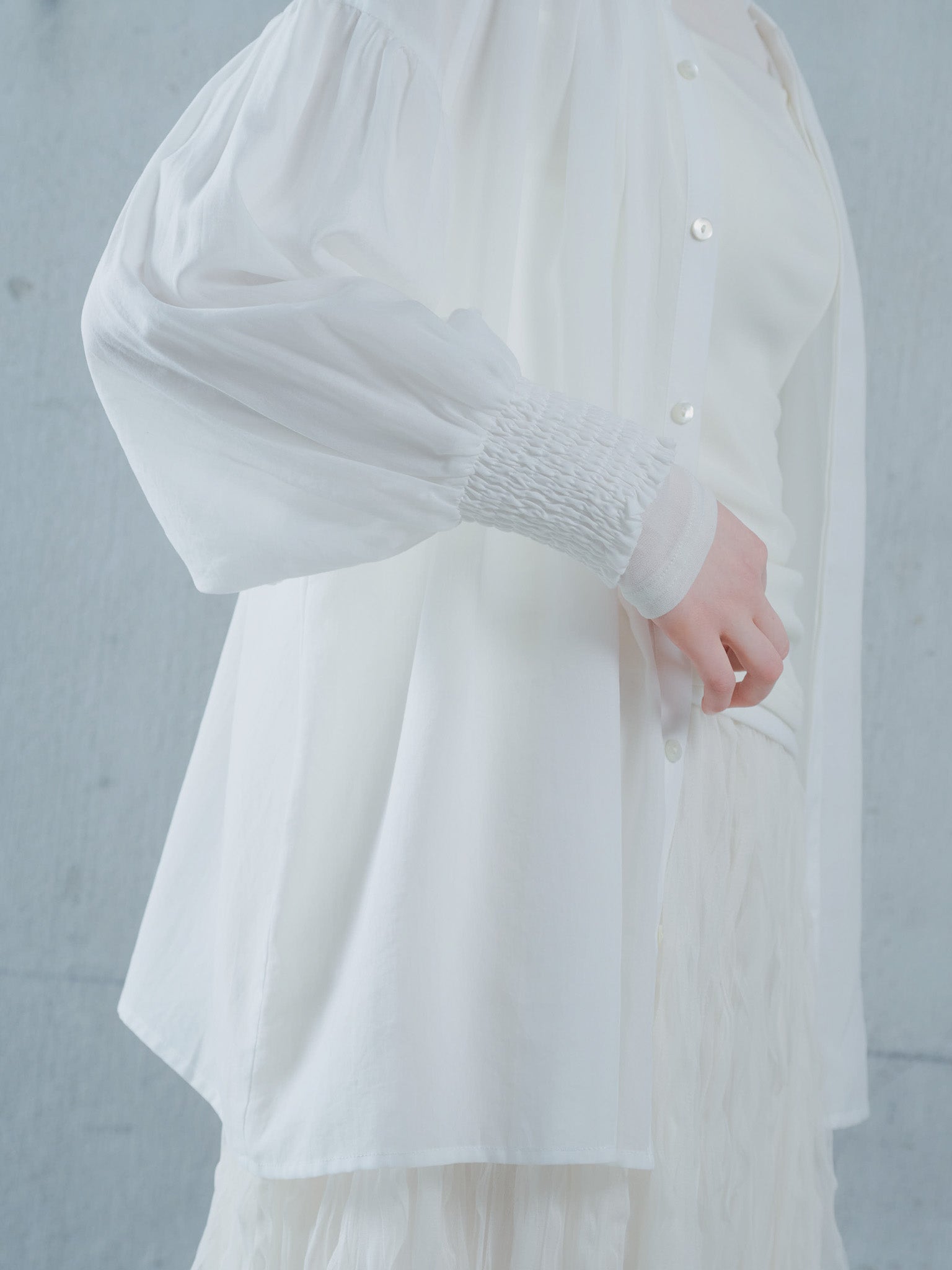 2way Sheer Blouse [603391] off(01)