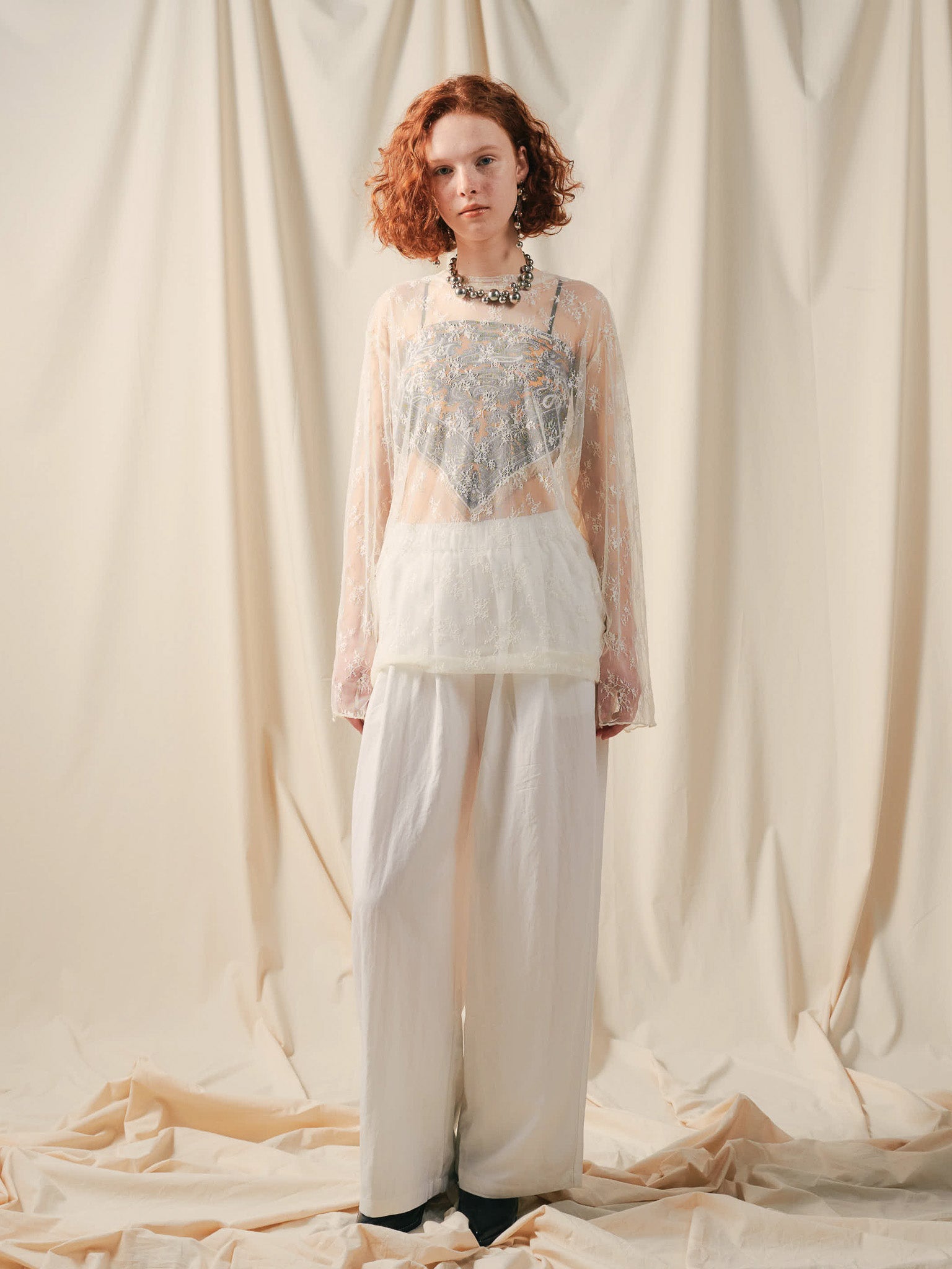 Lace Tops [603368] ivory(76)
