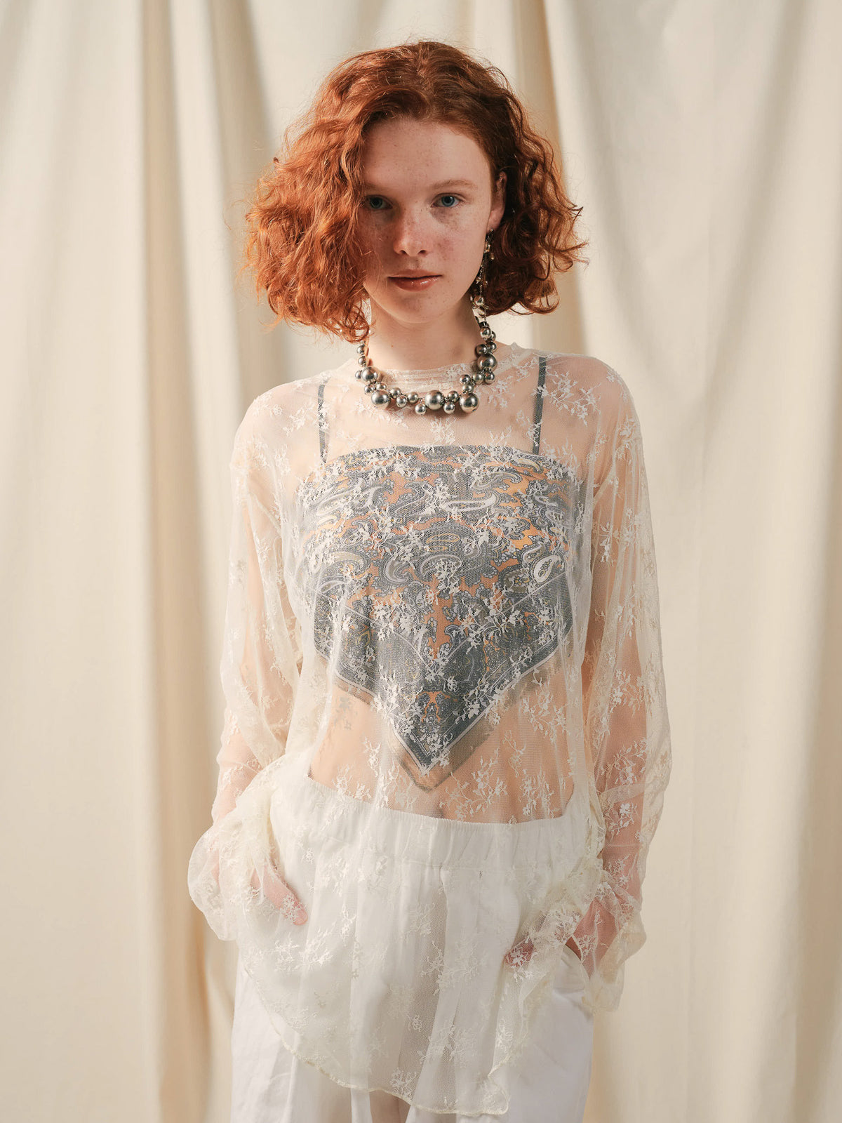 Lace Tops [603368] ivory(76)