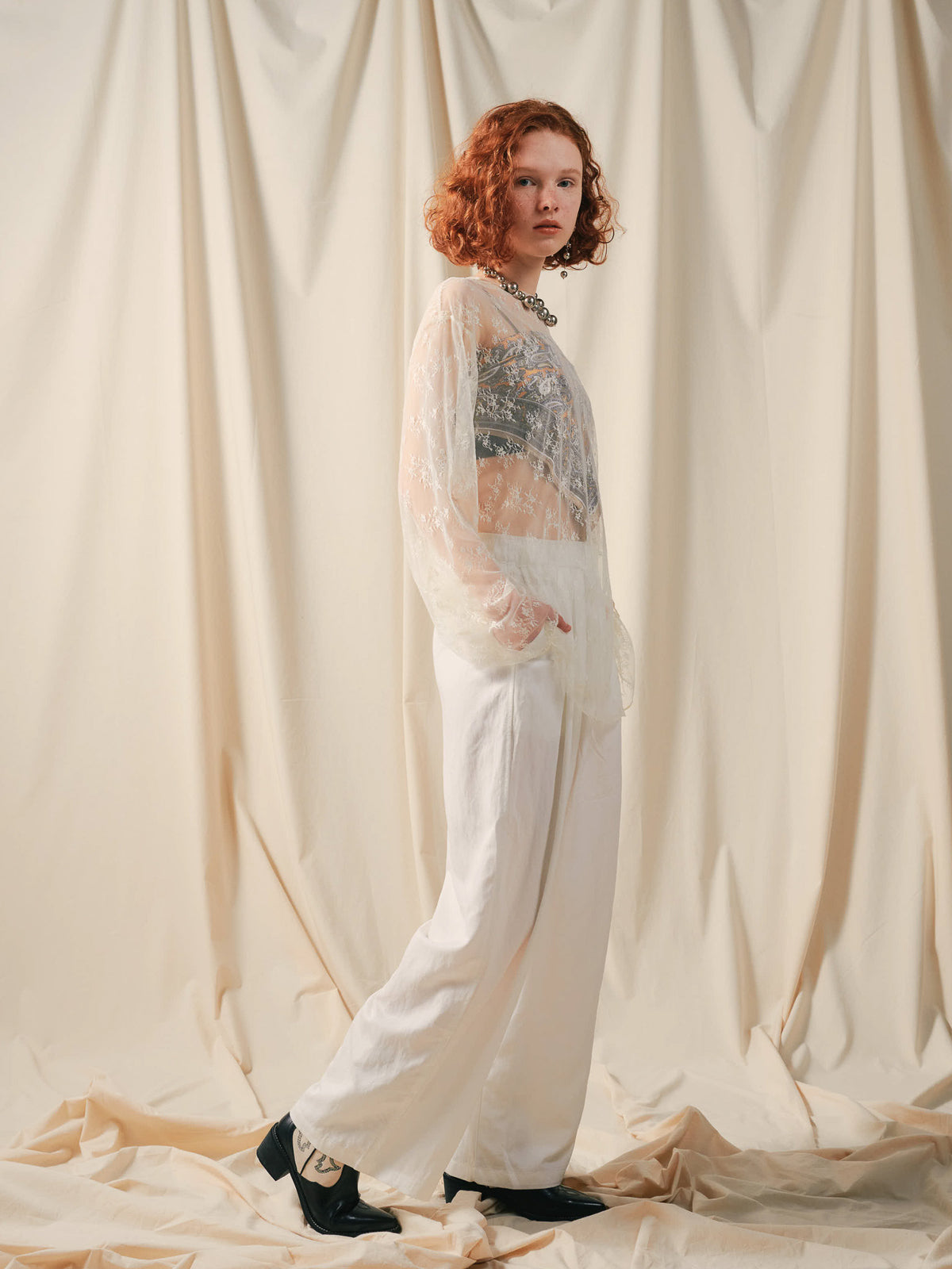 Lace Tops [603368] ivory(76)