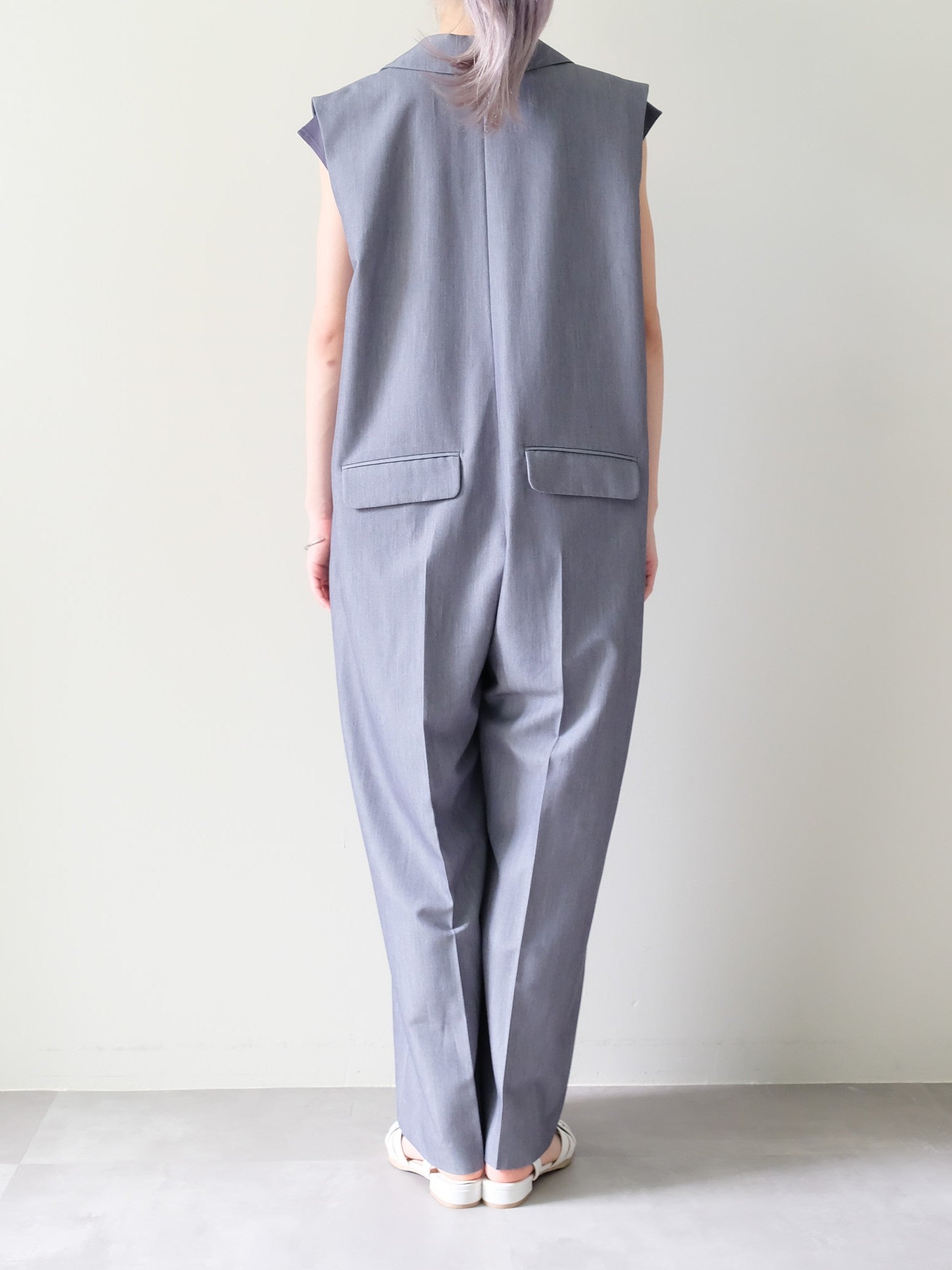 Front Zip All-in-one(フロントジップオールインワン)[601536]gray