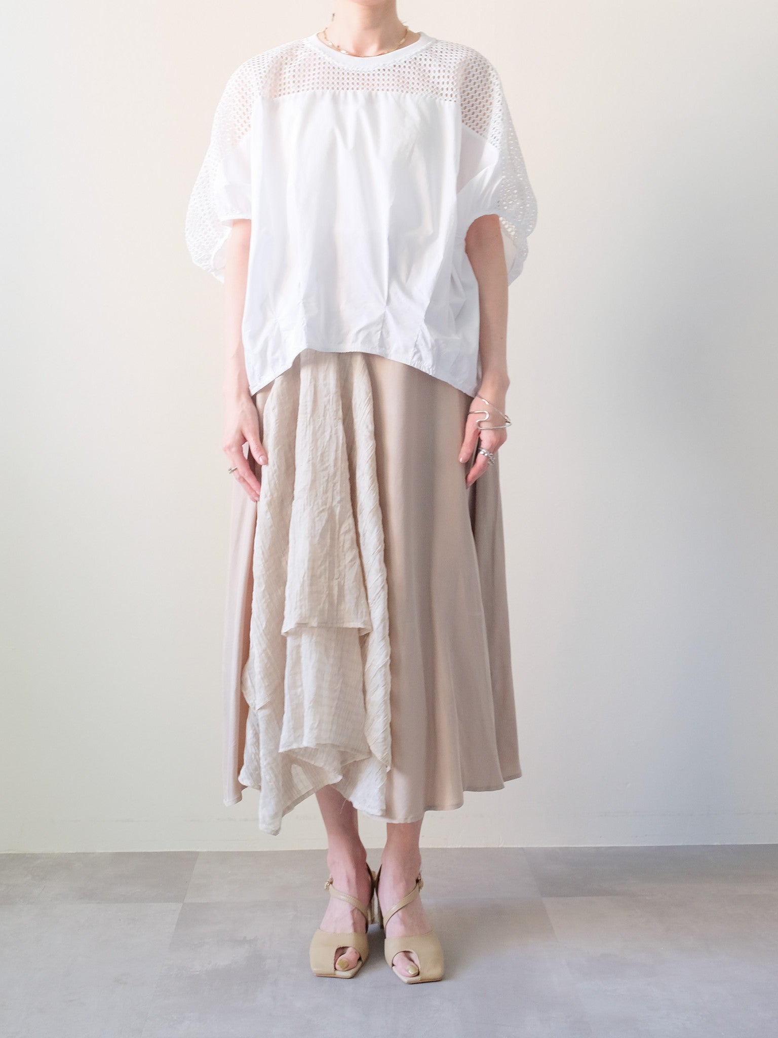 Asymmetry Design Skirt(アシメデザインスカート)[601571]beige
