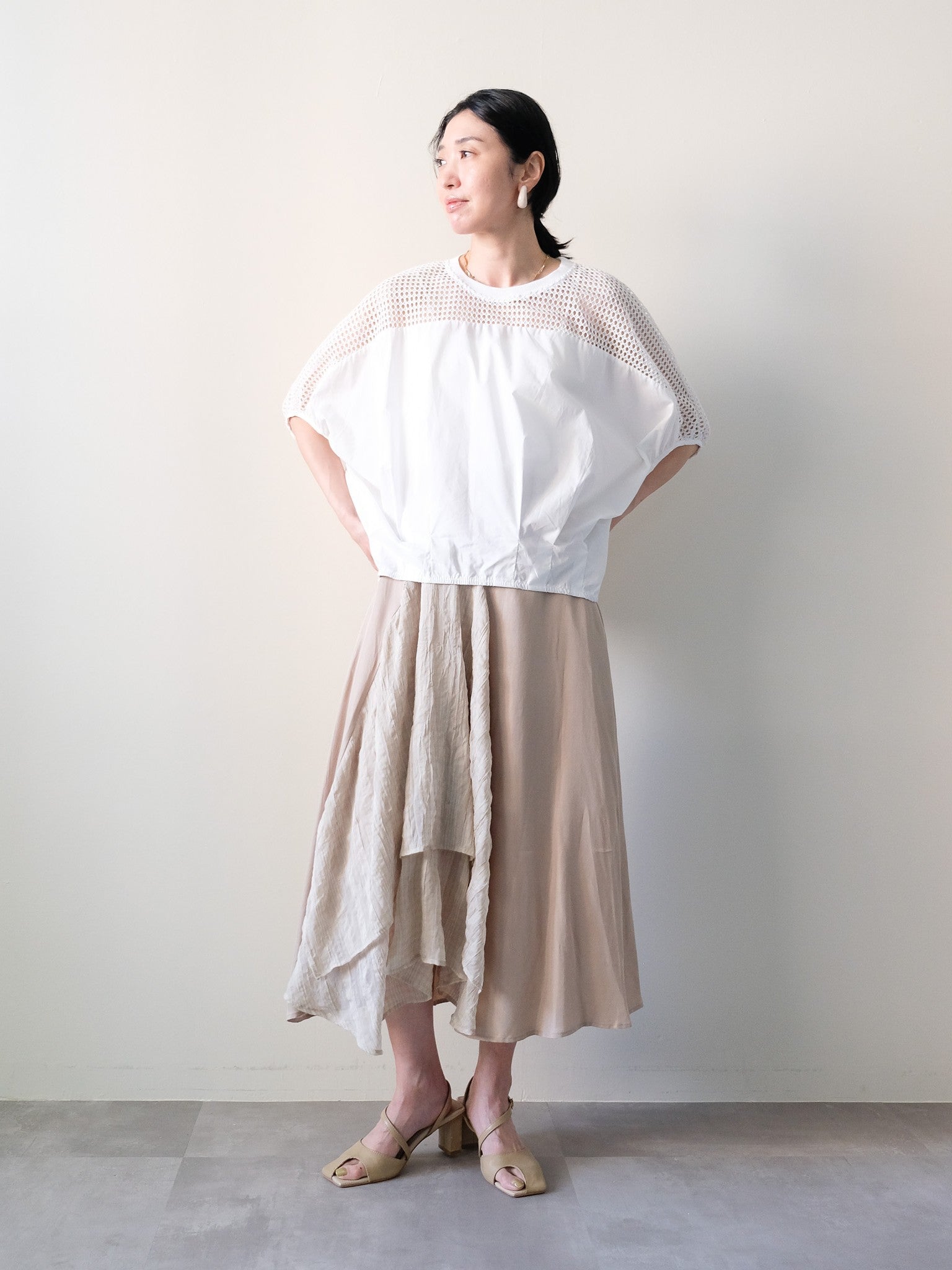 Asymmetry Design Skirt(アシメデザインスカート)[601571]beige