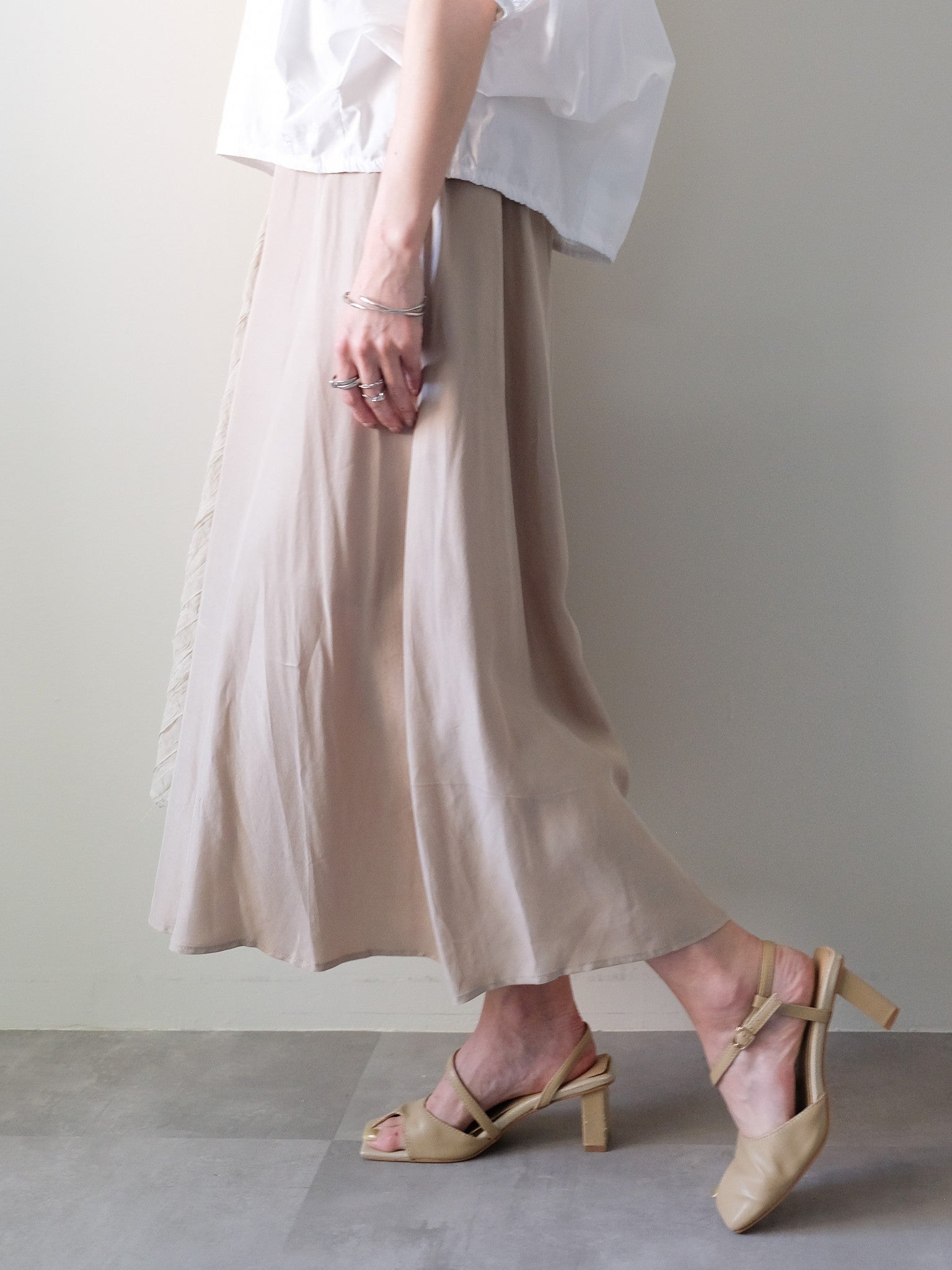 Asymmetry Design Skirt(アシメデザインスカート)[601571]beige