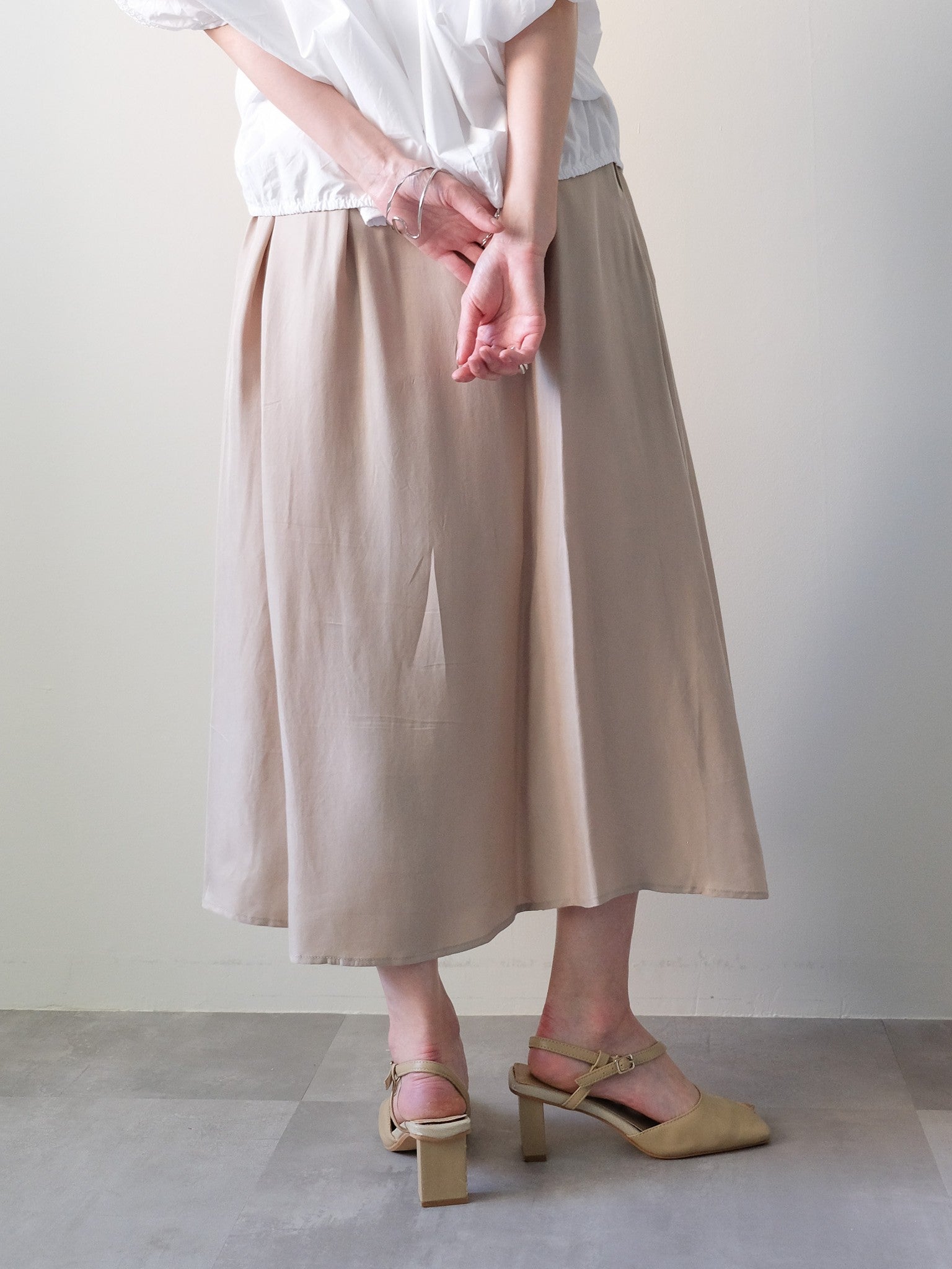 Asymmetry Design Skirt(アシメデザインスカート)[601571]beige