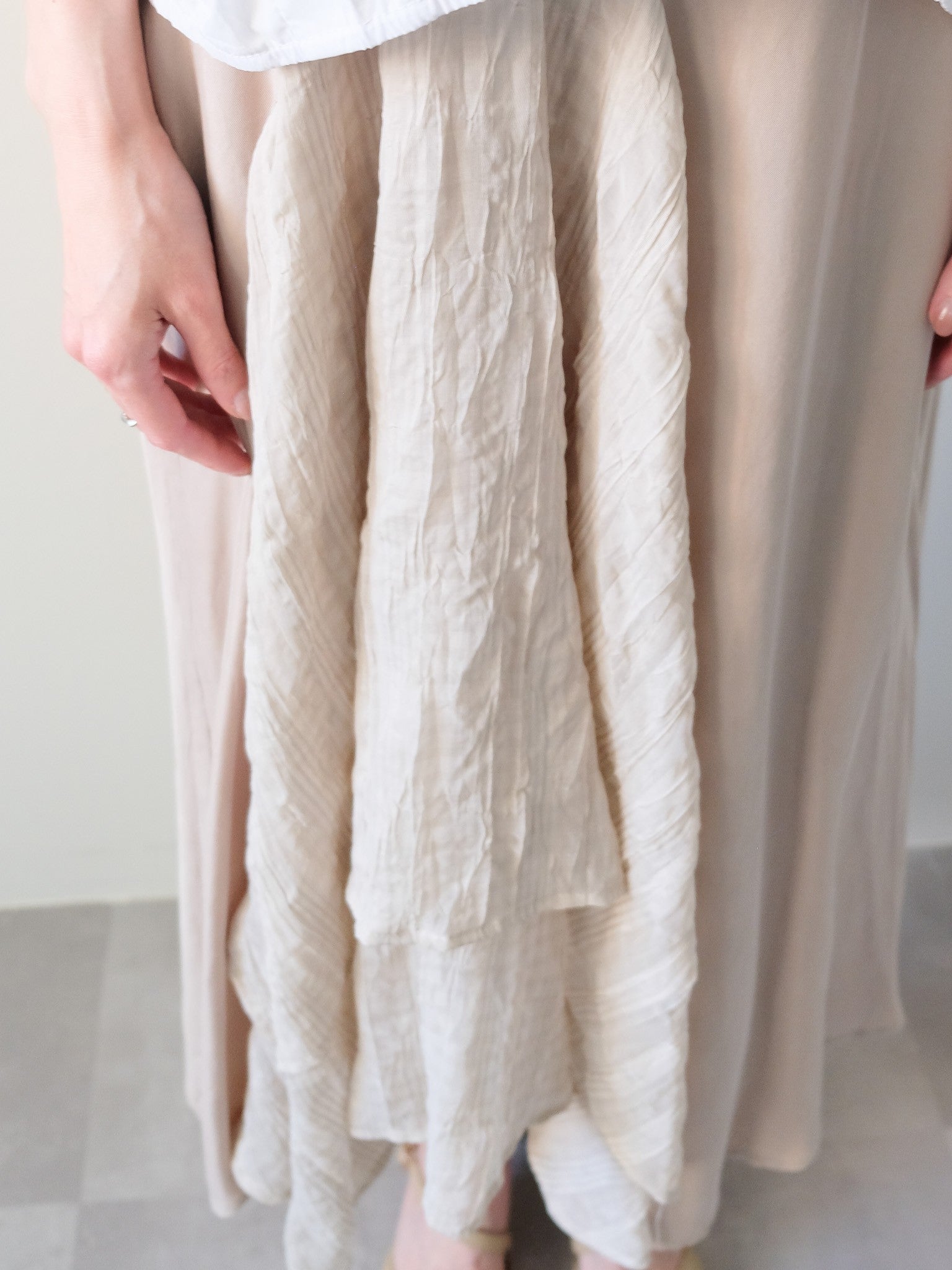 Asymmetry Design Skirt(アシメデザインスカート)[601571]beige