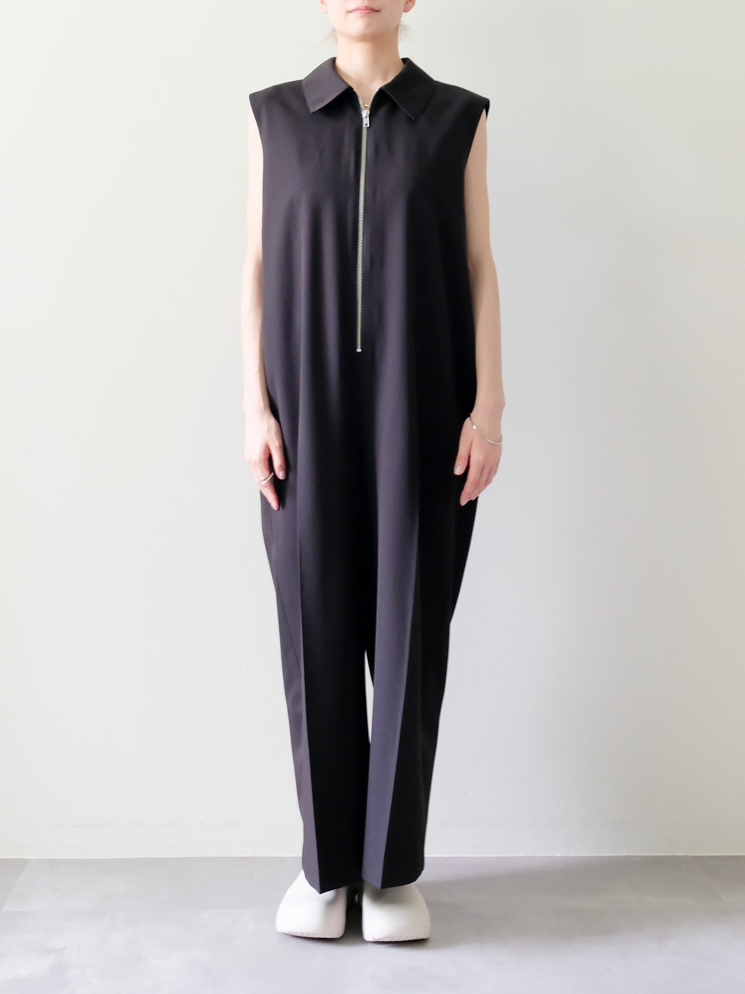Front Zip All-in-one(フロントジップオールインワン)[601536]black