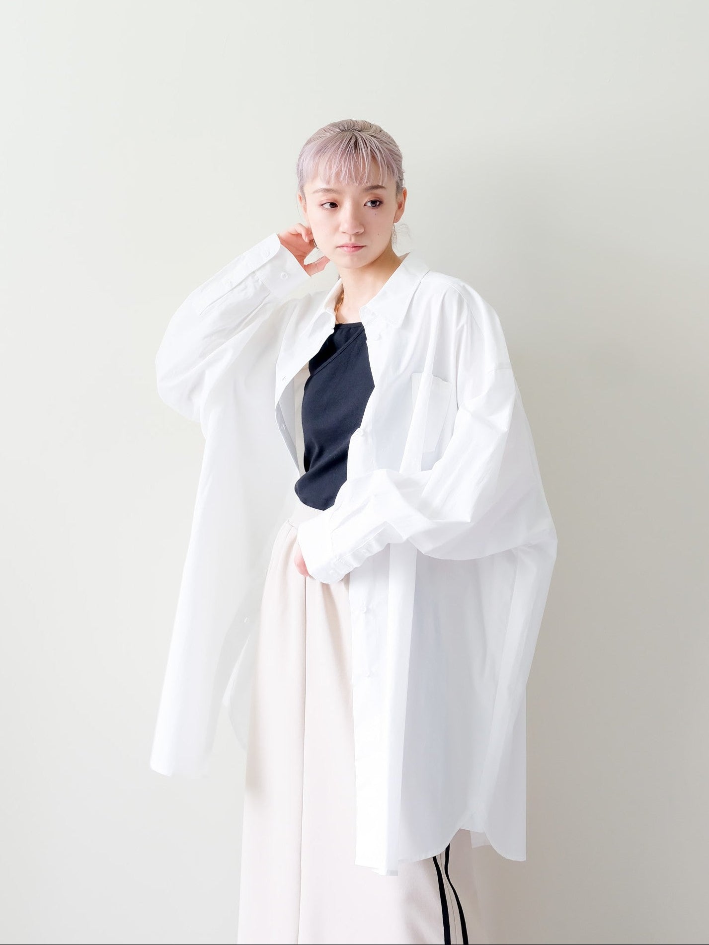 Oversized Shirt(オーバーサイズシャツ)[601551]off white
