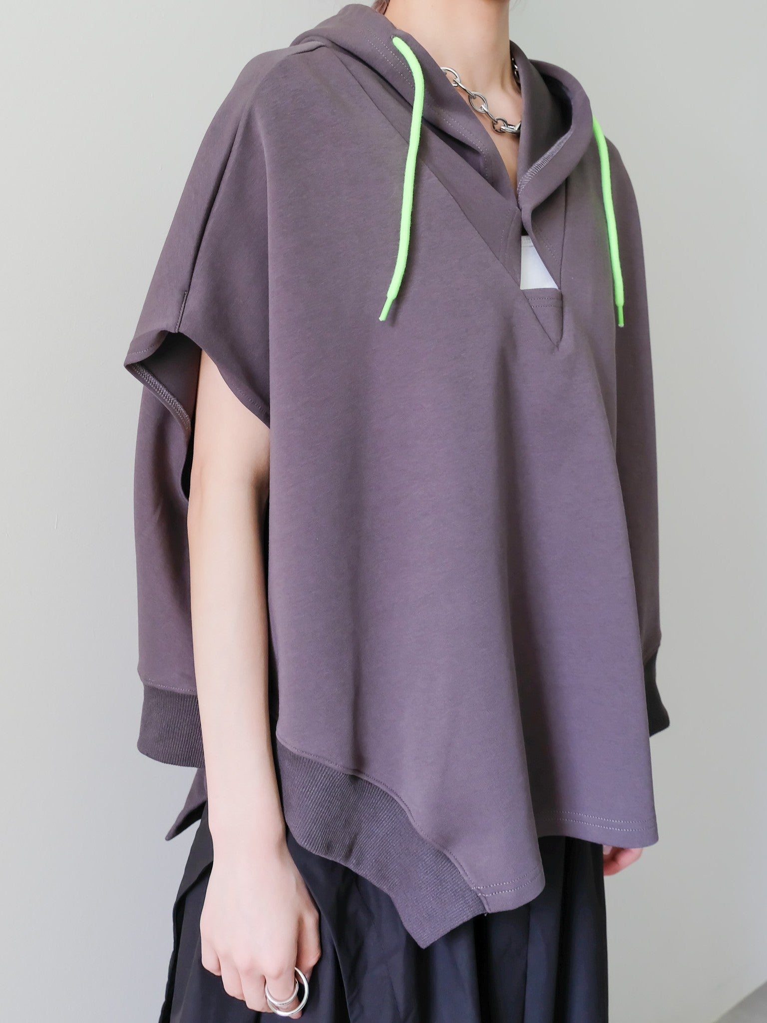 Sleeveless Hoodie Top(ノースリーブフーディー)[601572]charcoal