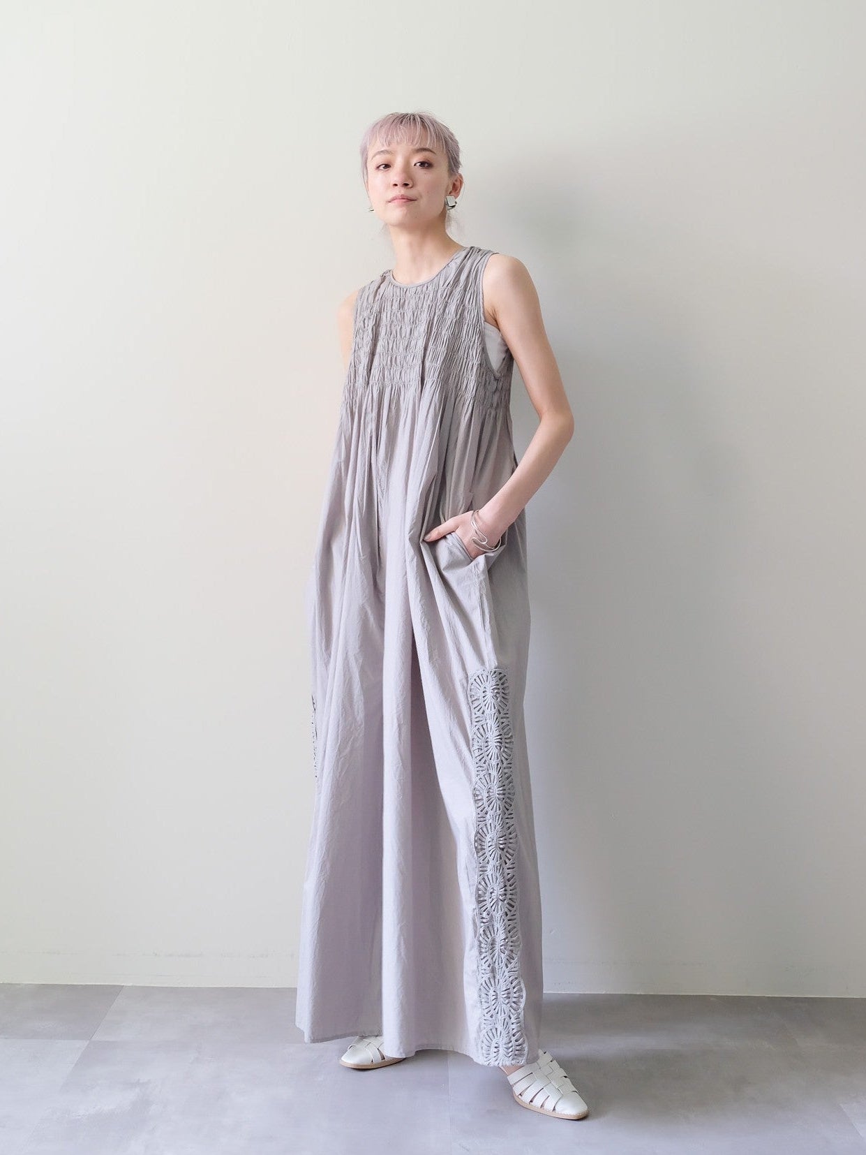 Side Lace All-in-One(サイドレースオールインワン)[601552]khaki