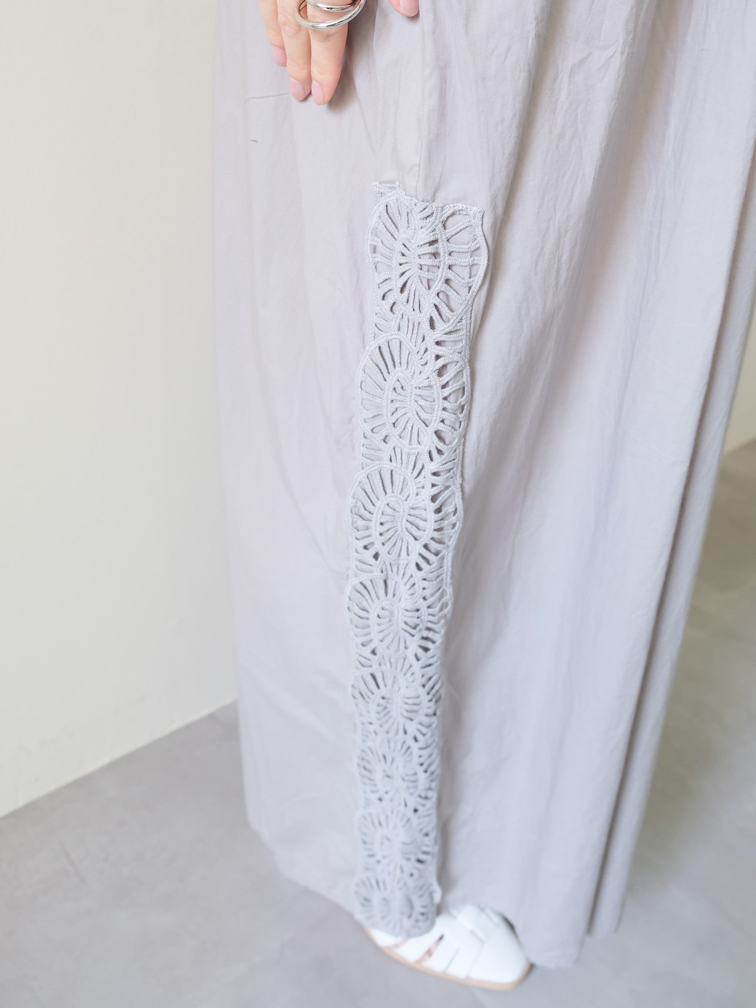 Side Lace All-in-One(サイドレースオールインワン)[601552]khaki