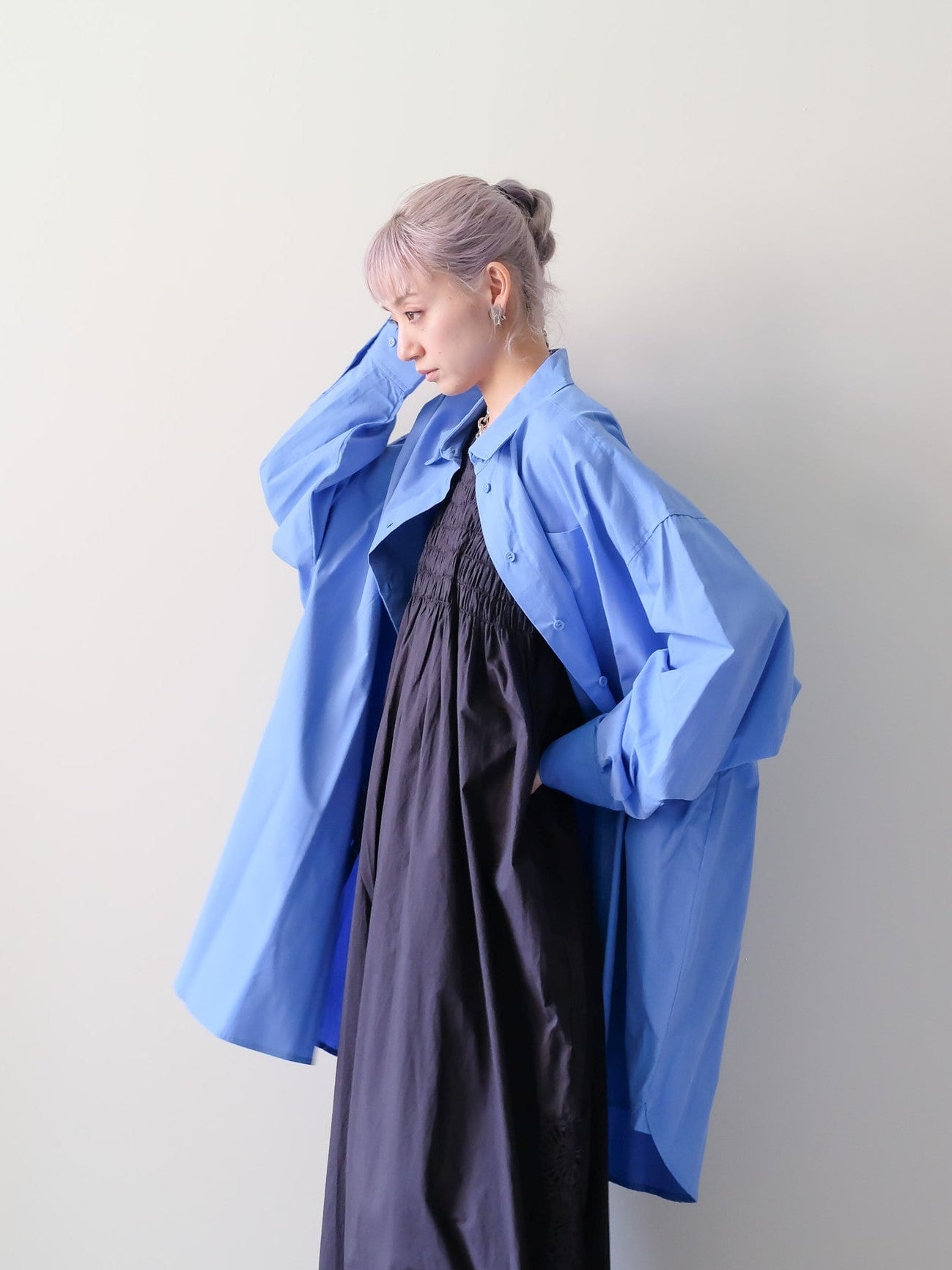 Oversized Shirt(オーバーサイズシャツ)[601551]blue