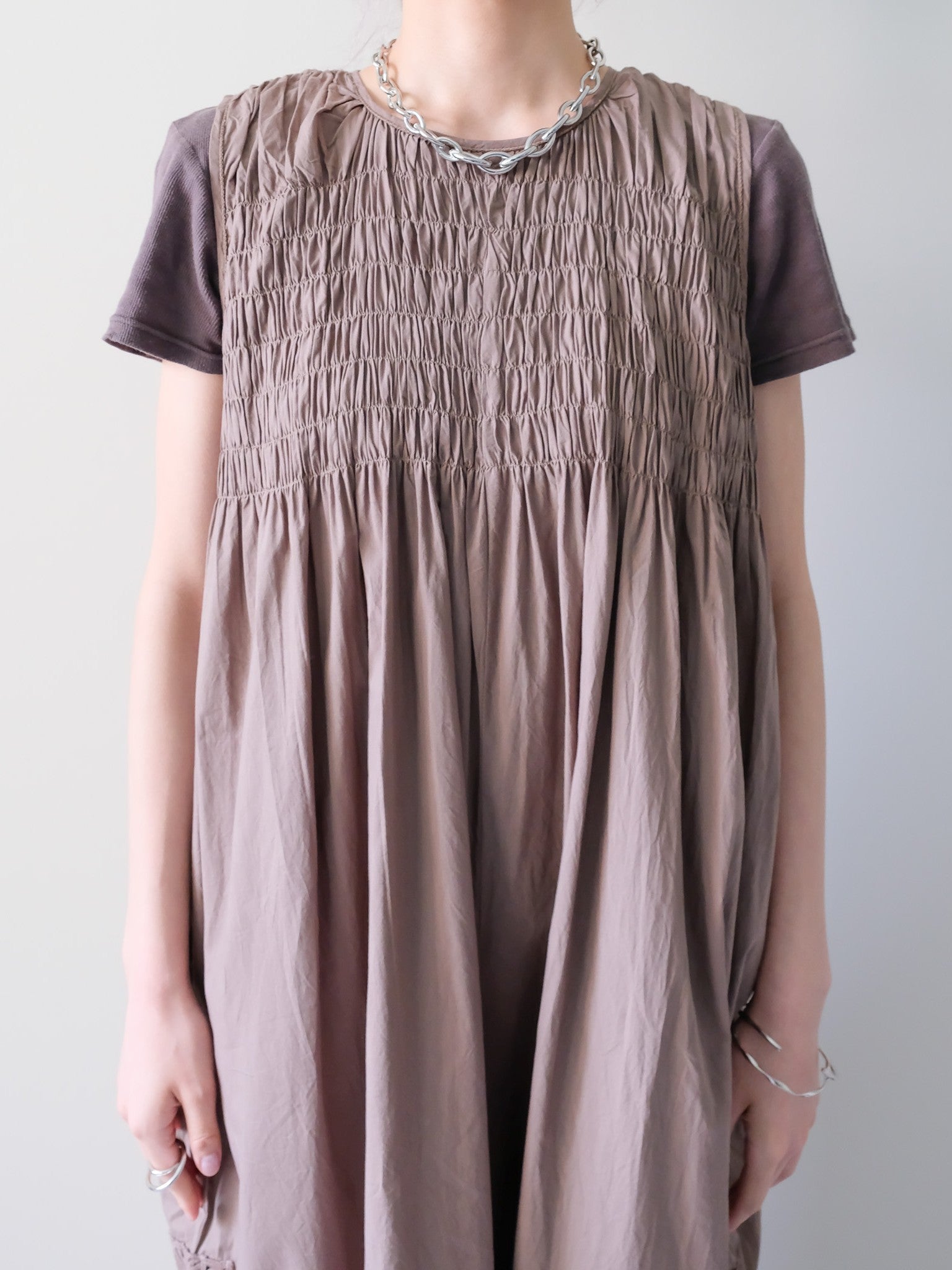 Side Lace All-in-One(サイドレースオールインワン)[601552]brown