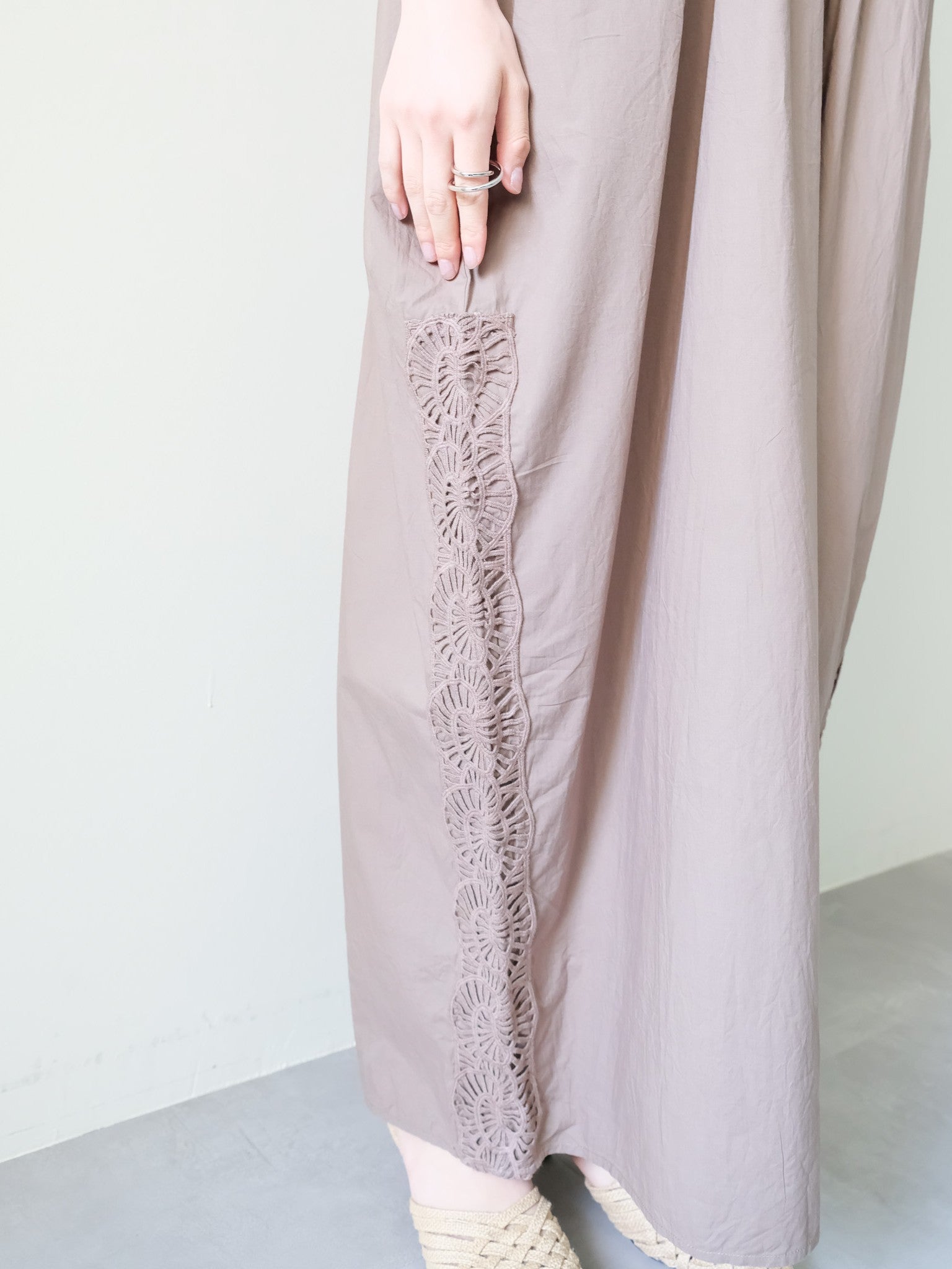 Side Lace All-in-One(サイドレースオールインワン)[601552]brown