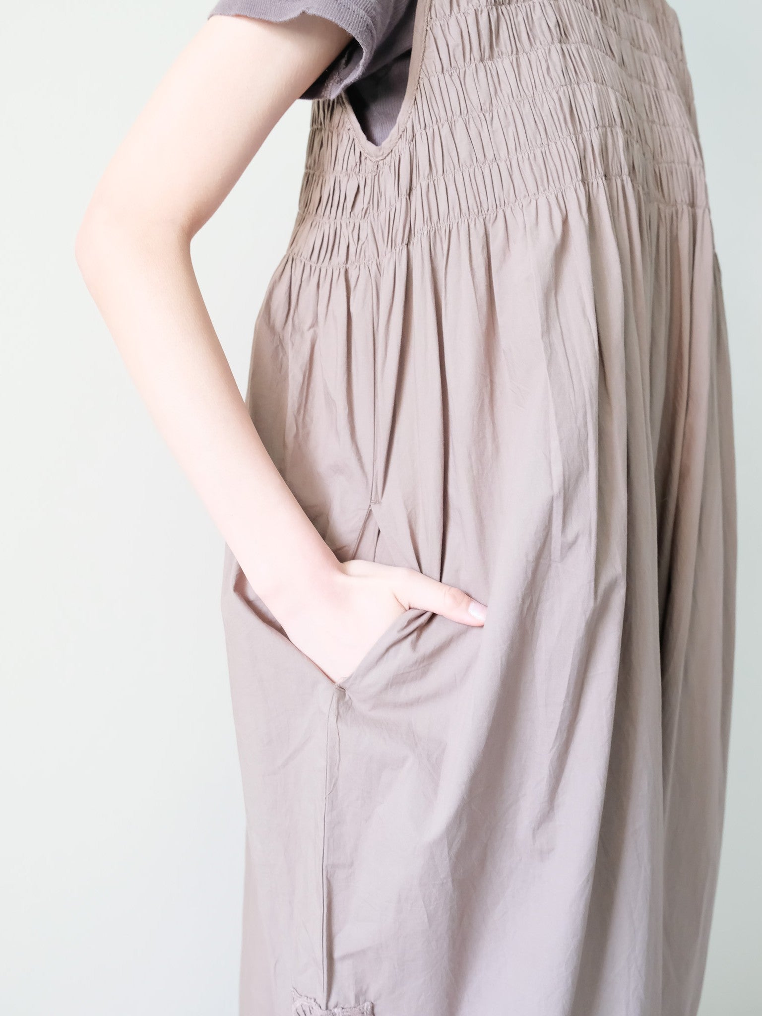 Side Lace All-in-One(サイドレースオールインワン)[601552]brown