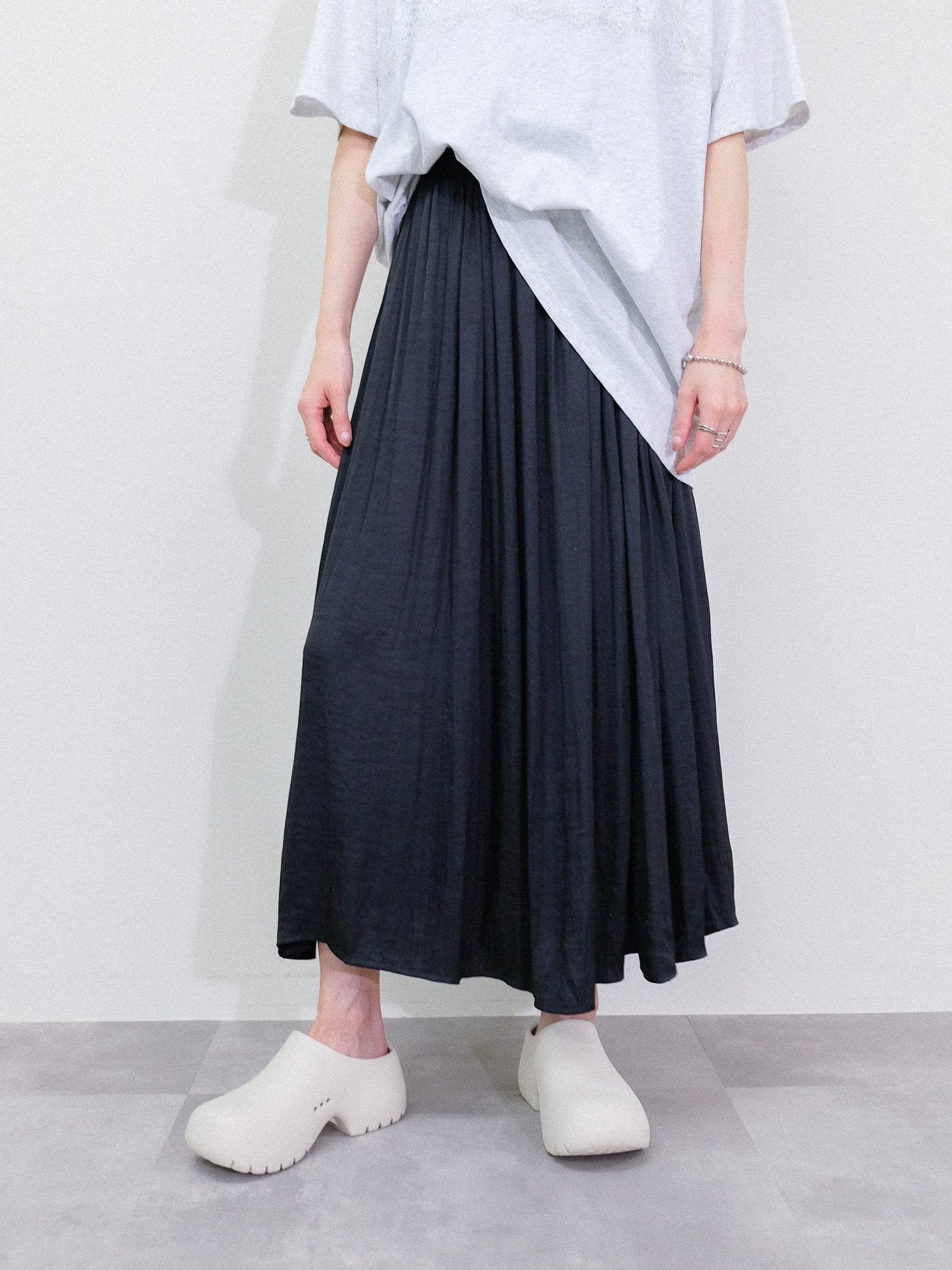 Gather Skirt [603413] black(99)