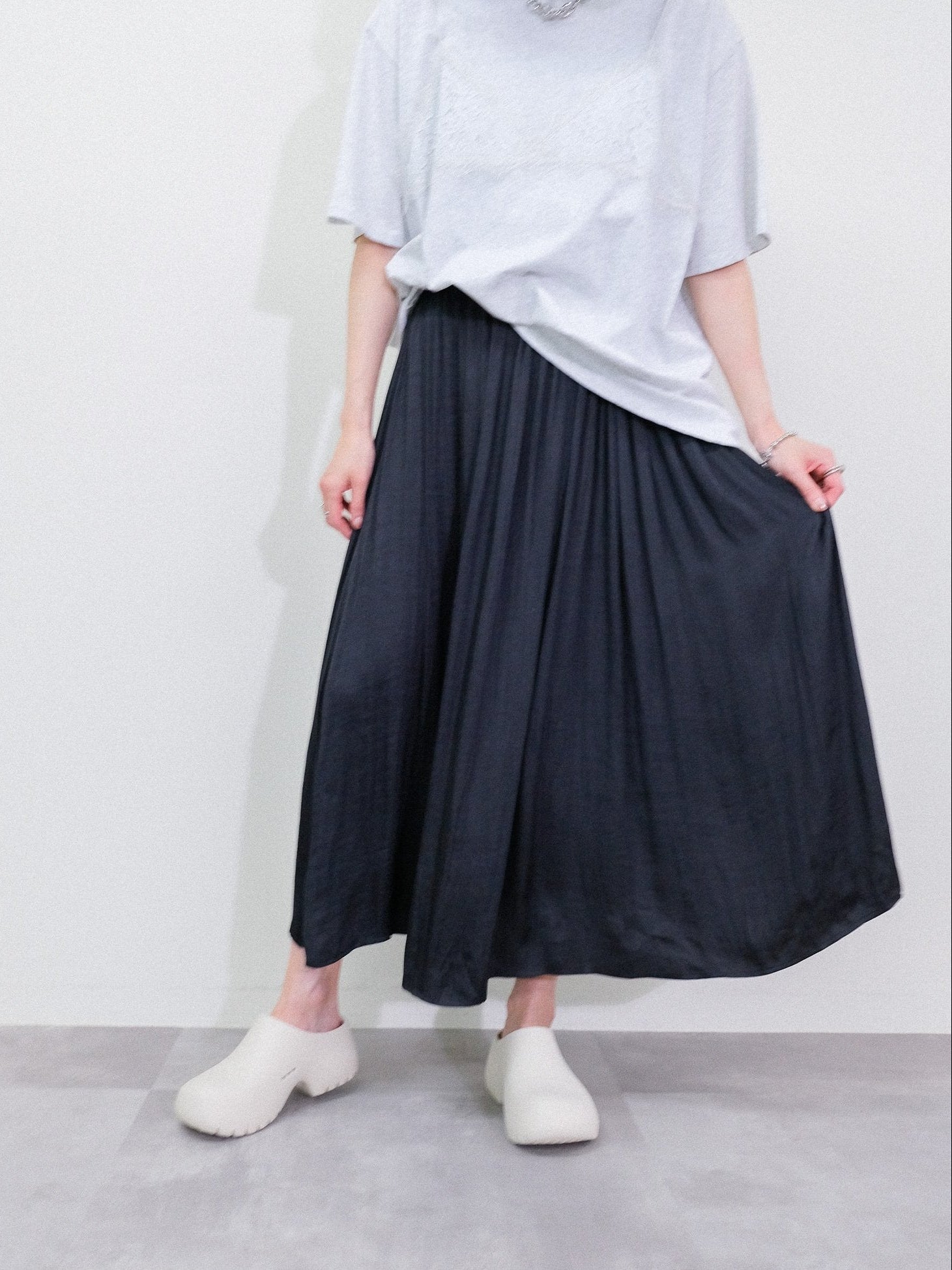Gather Skirt [603413] black(99)