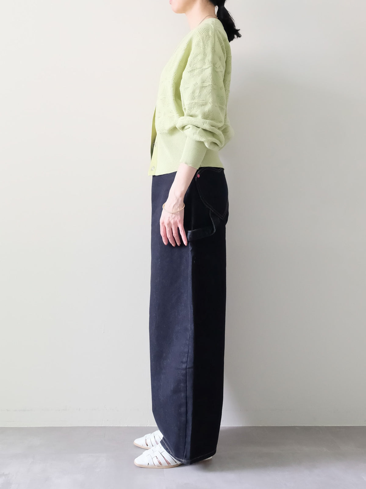 Flower Jacquard Knit Top(フラワージャガードニットトップス)[601535]green