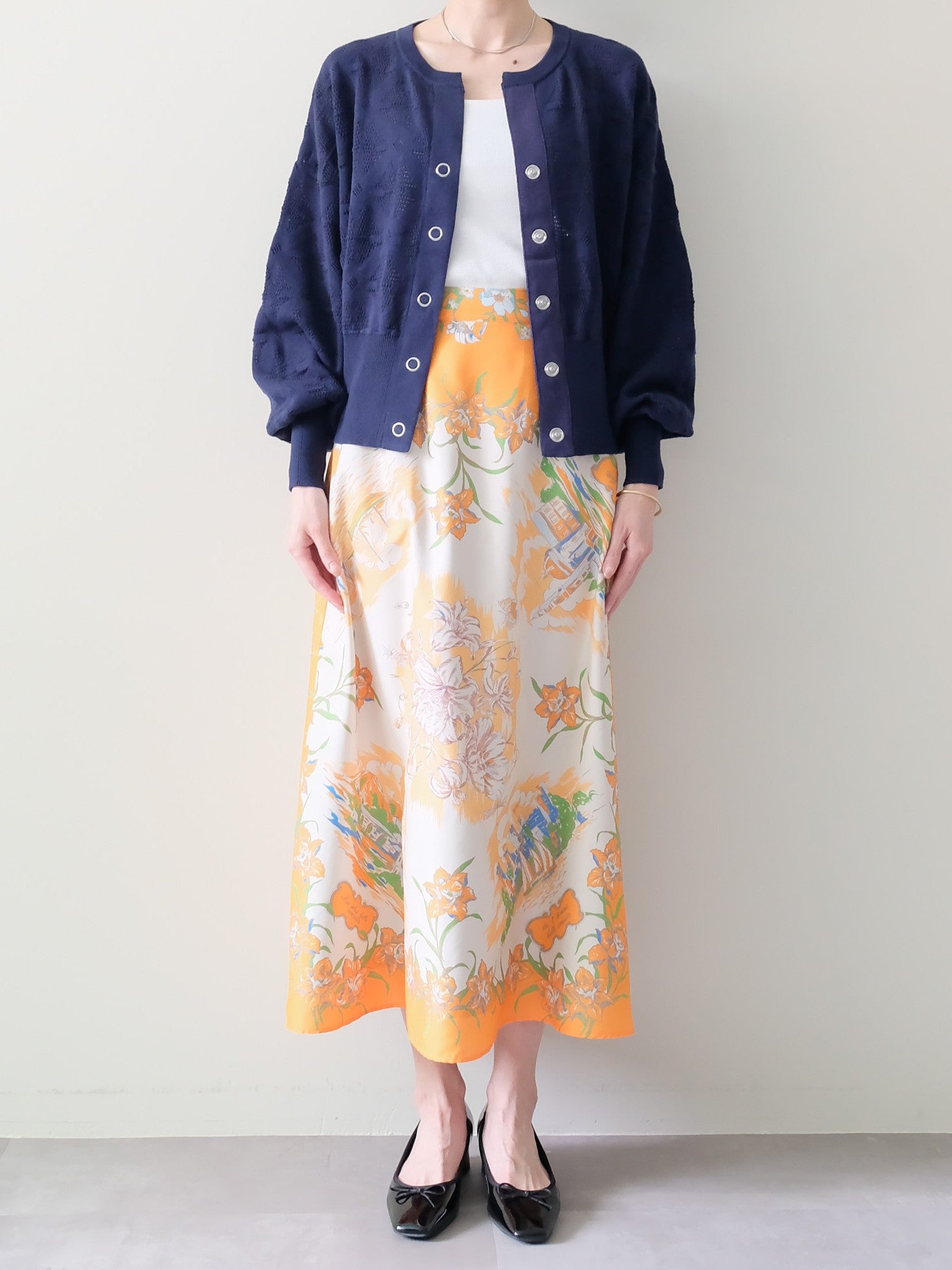 Yacht Panel Print Skirt(ヨットパネルプリントスカート)[601559]orange