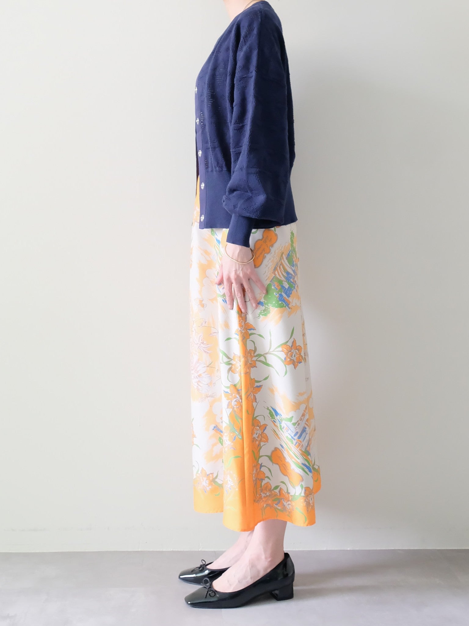 Yacht Panel Print Skirt(ヨットパネルプリントスカート)[601559]orange