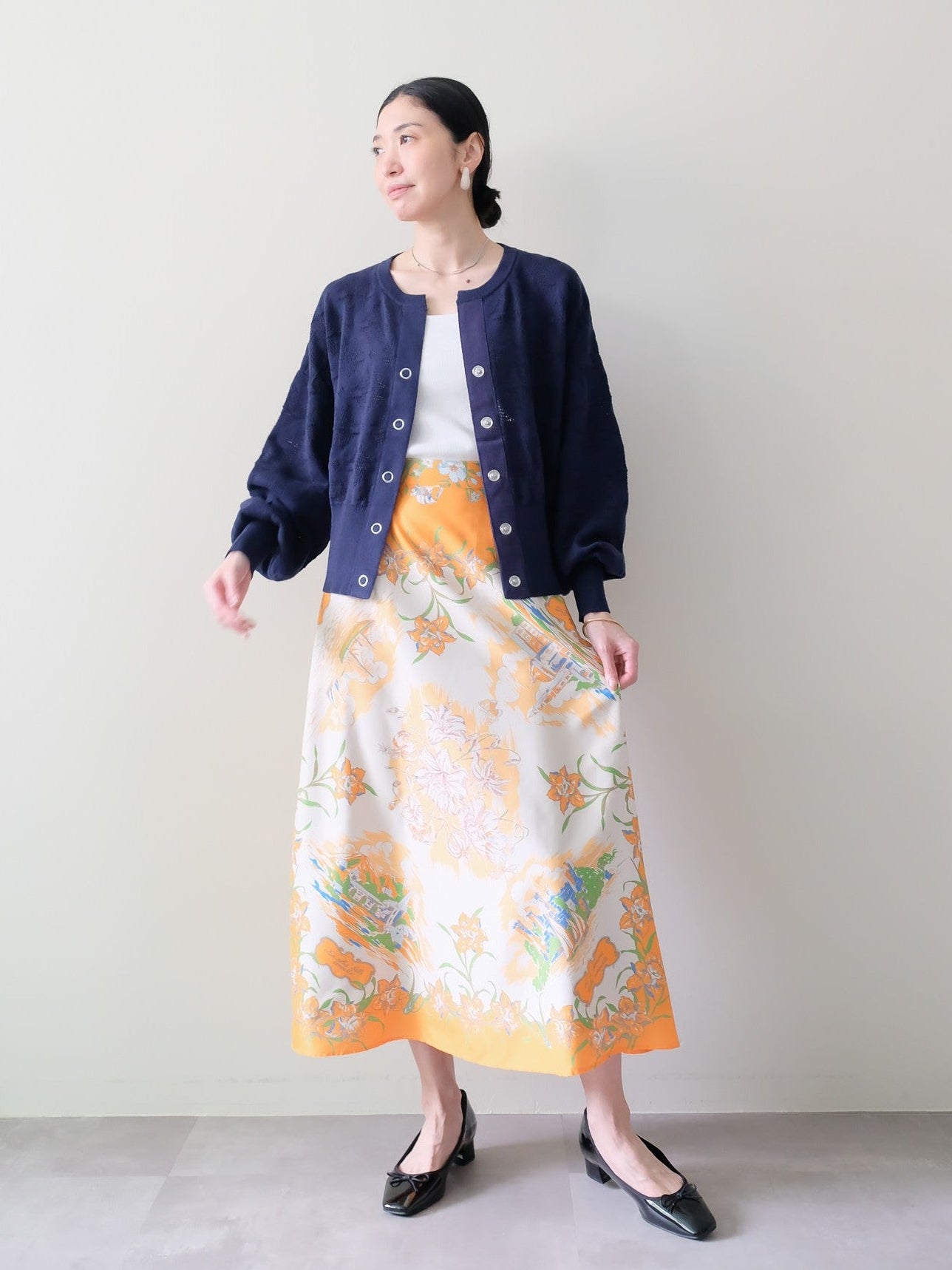 Yacht Panel Print Skirt(ヨットパネルプリントスカート)[601559]orange