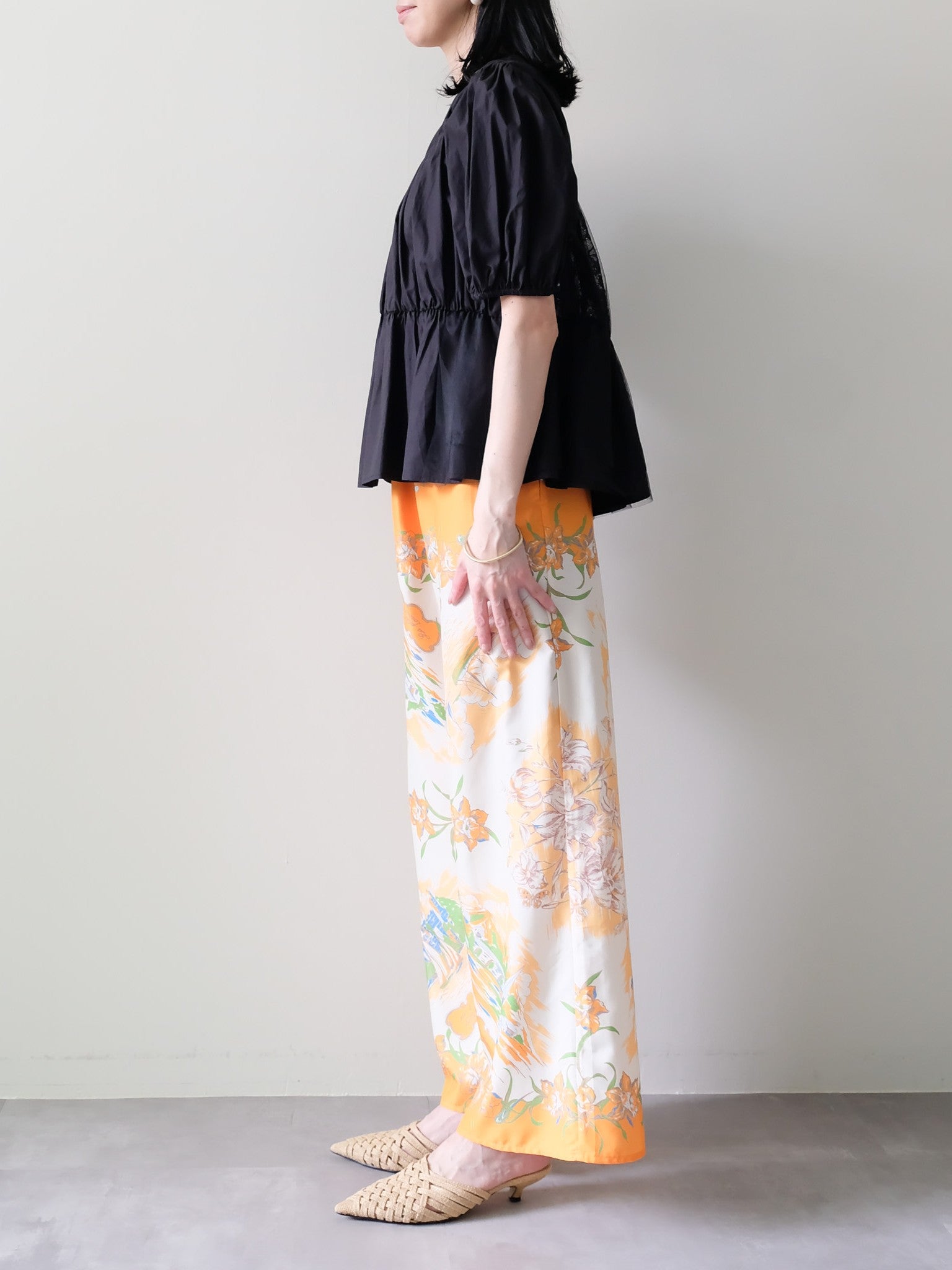Yacht Panel Print Easy Pants(ヨットパネルプリントイージーパンツ)[601560]orange