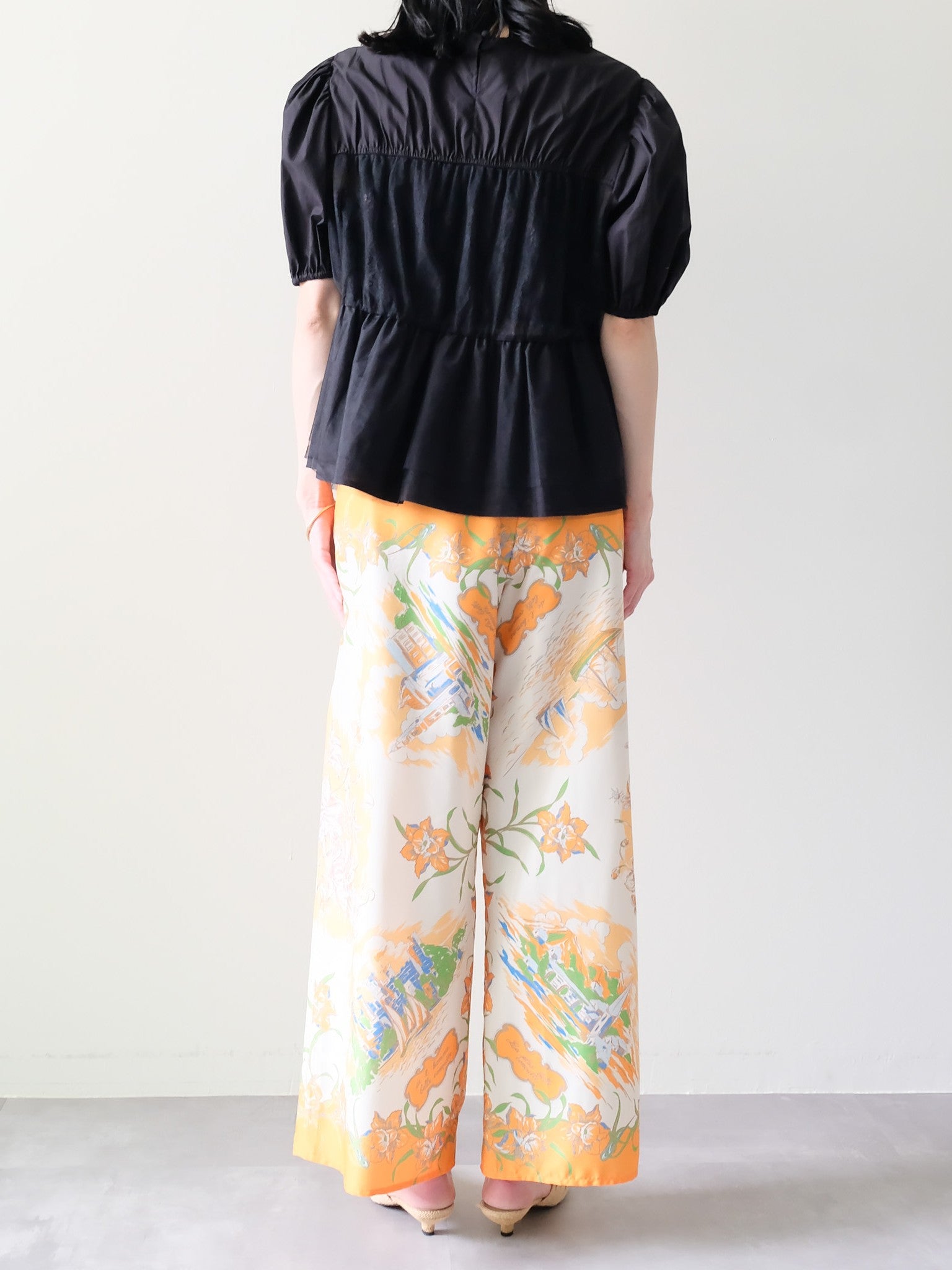 Yacht Panel Print Easy Pants(ヨットパネルプリントイージーパンツ)[601560]orange