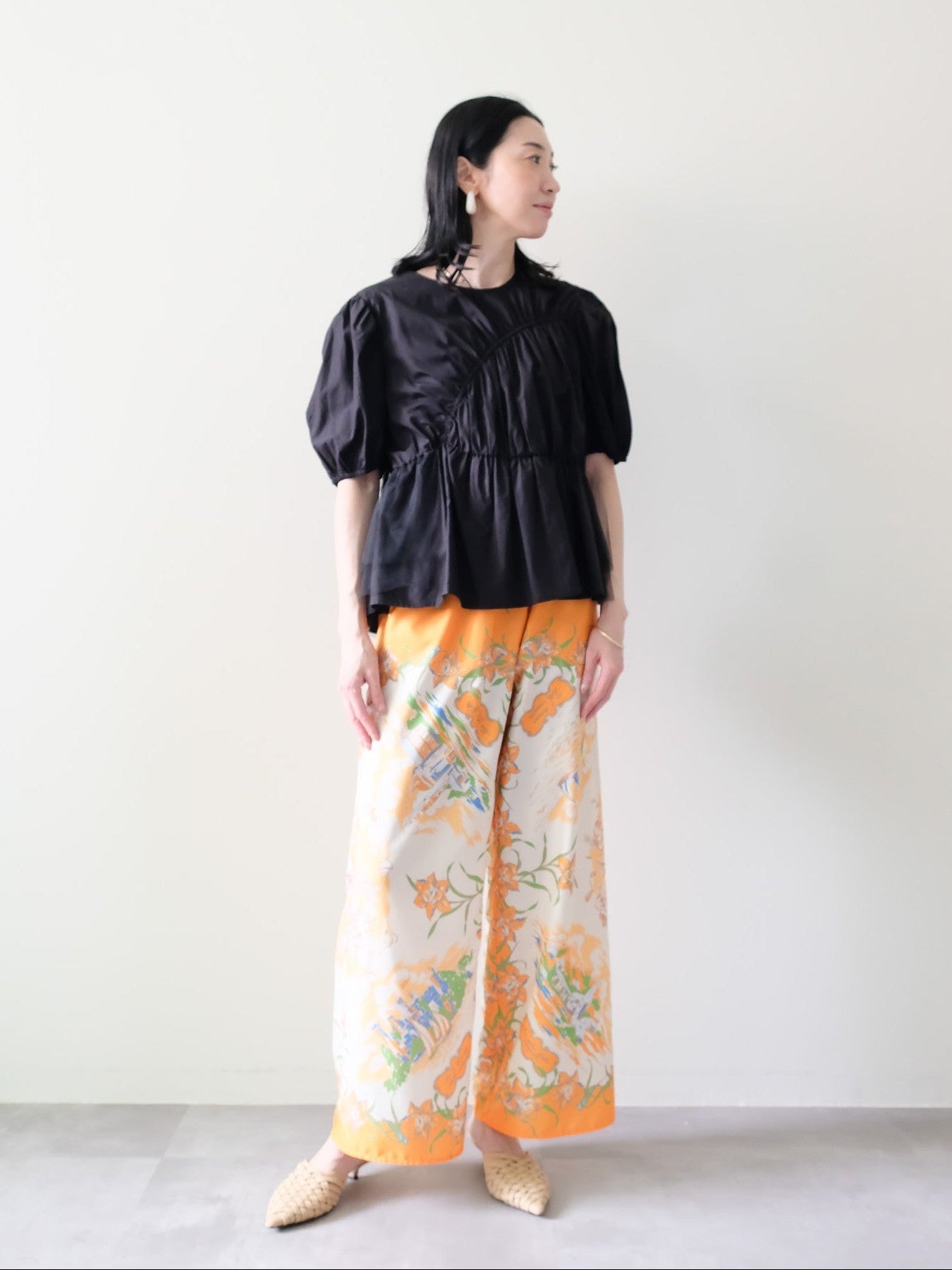 Yacht Panel Print Easy Pants(ヨットパネルプリントイージーパンツ)[601560]orange