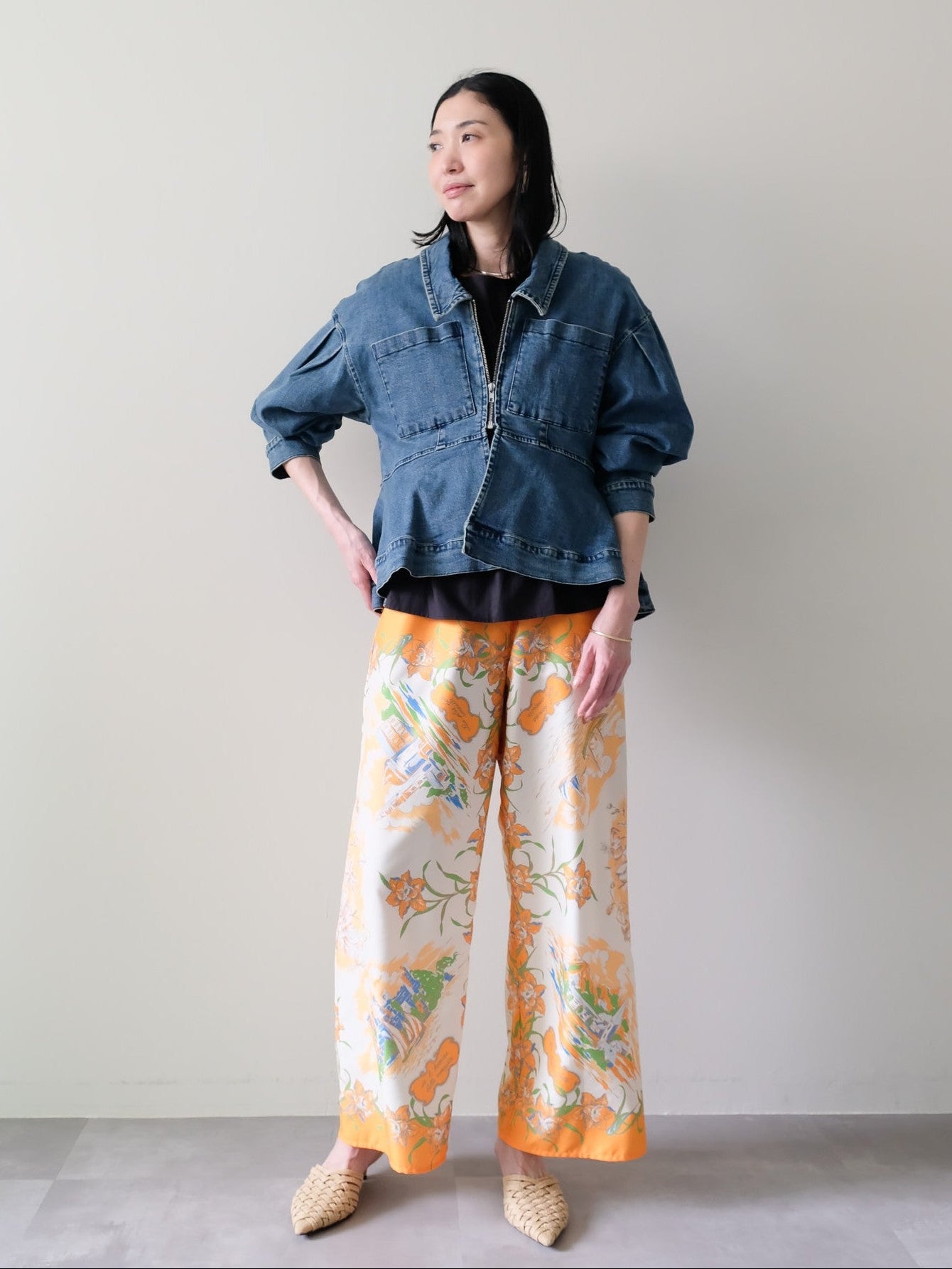 Yacht Panel Print Easy Pants(ヨットパネルプリントイージーパンツ)[601560]orange