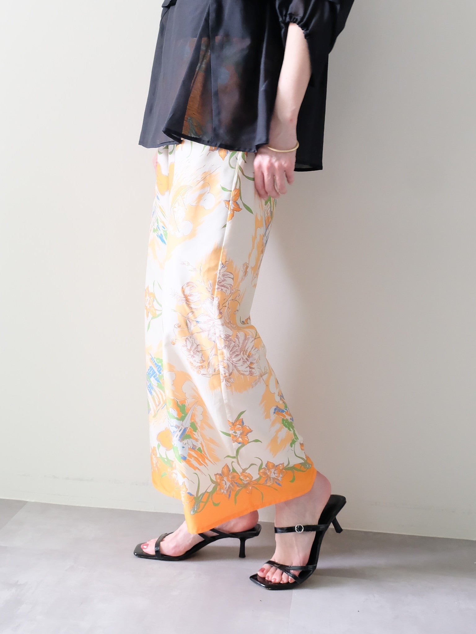 Yacht Panel Print Easy Pants(ヨットパネルプリントイージーパンツ)[601560]orange