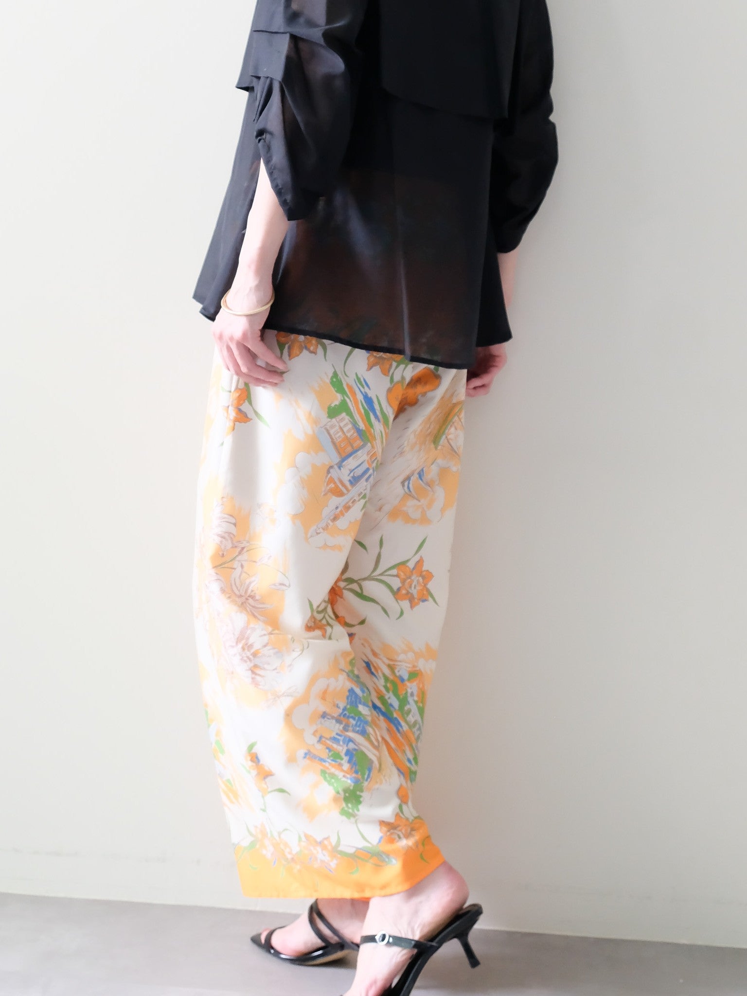 Yacht Panel Print Easy Pants(ヨットパネルプリントイージーパンツ)[601560]orange